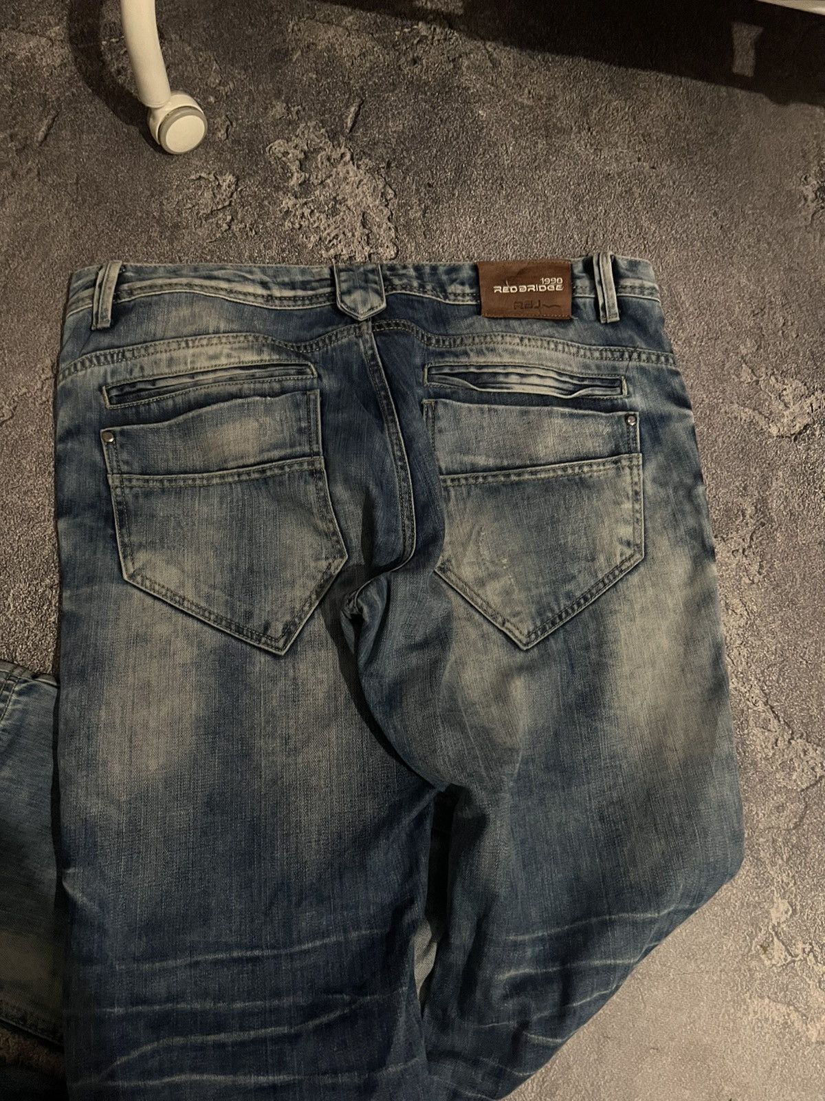 SWAG Contrast Patched Distressed Archive Jeans