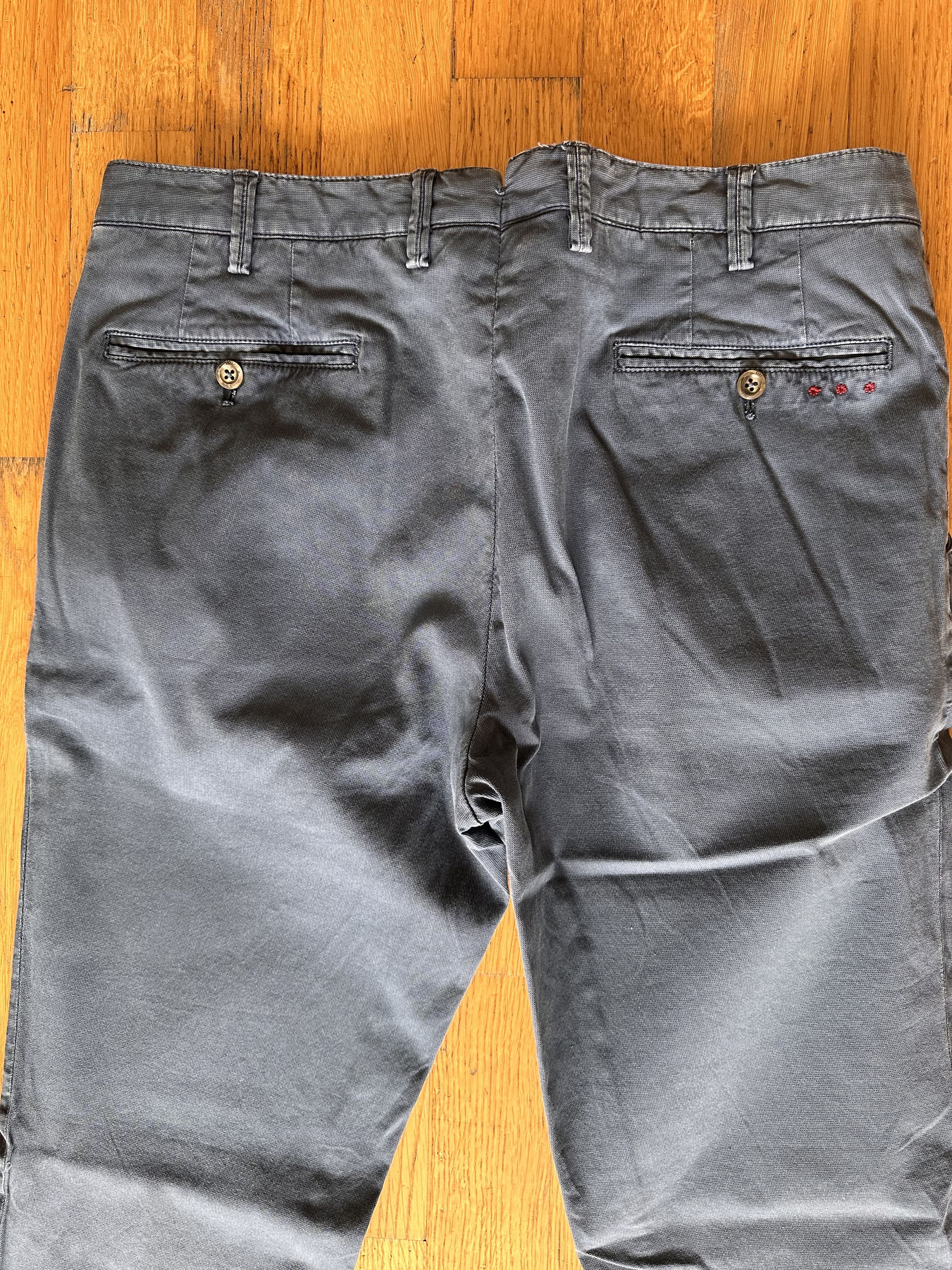 PT Torino PT01 Washed Blue Cotton Chinos - Size 52(36) - Made in Italy Size US 36 / EU 52 - 5 Thumbnail