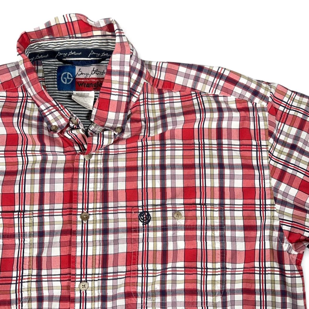 Wrangler Wrangler George Strait Shirt Adult XL Red Plaid Western Cowboy Music Shirt | Long Sleeve Button-Up Cotton with Pockets Size US XL / EU 56 / 4 - 2 Thumbnail
