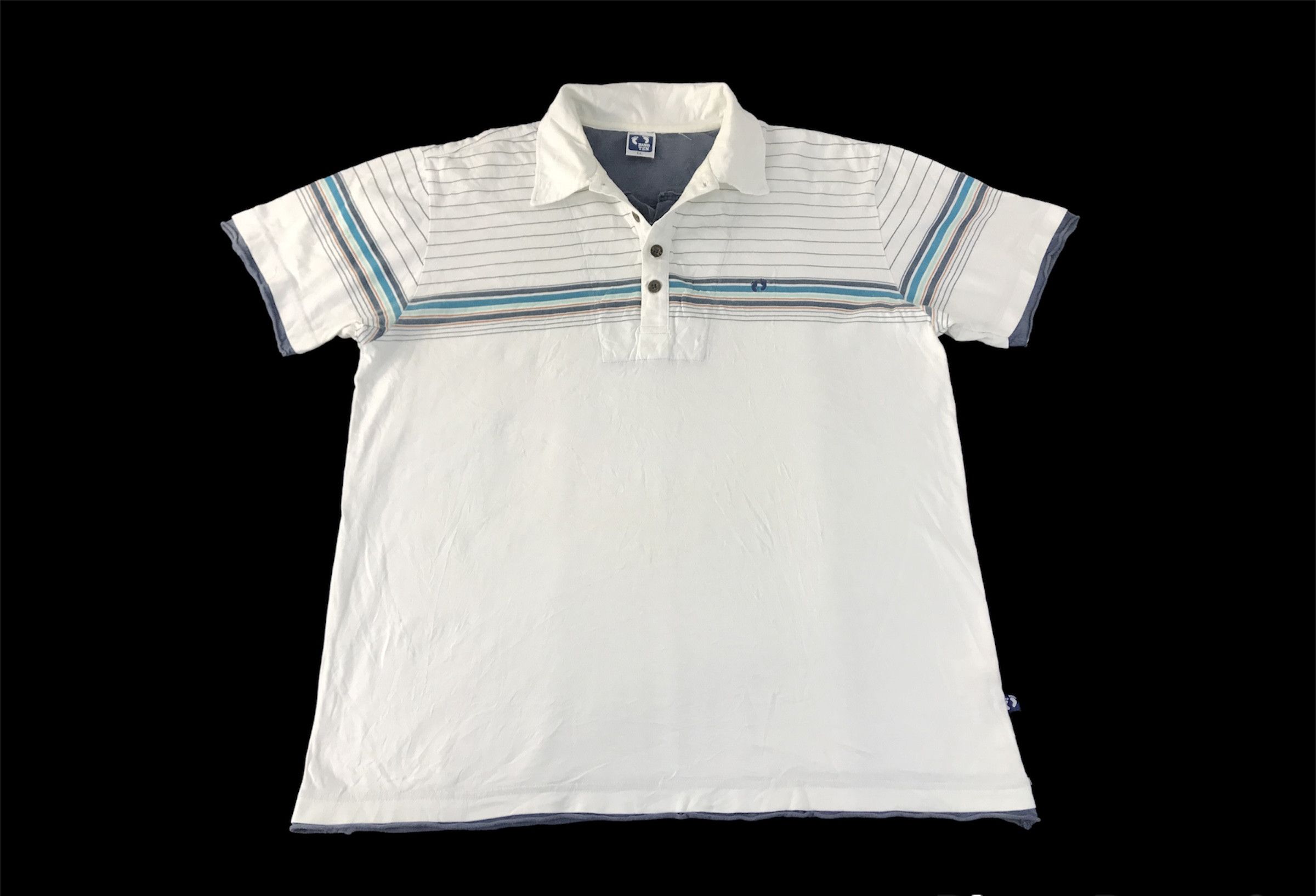 Hang Ten Hang Ten Striped Tee Polo Surf Beach Classic Size US L / EU 52-54 / 3 - 1 Thumbnail