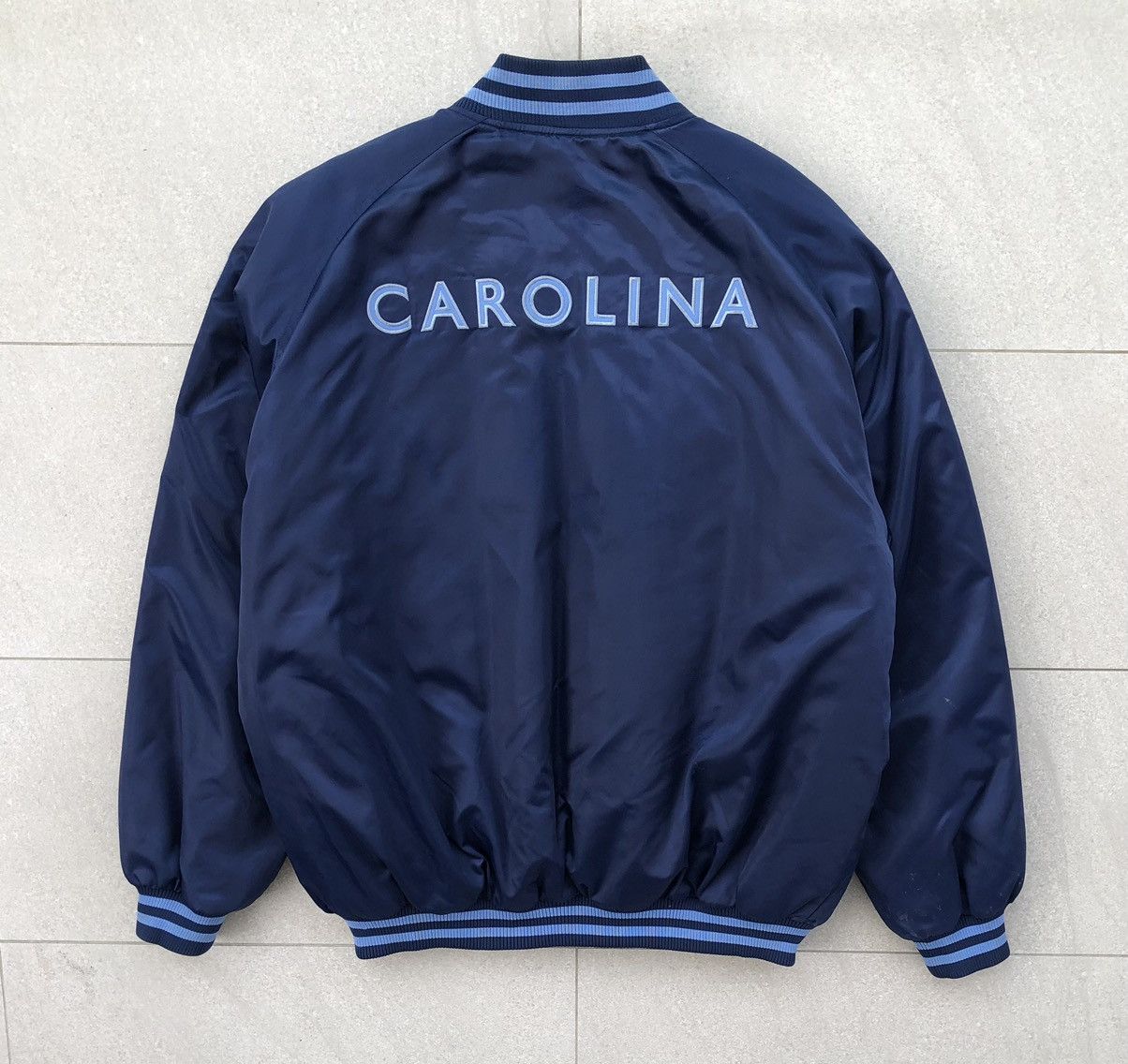 Nike Vintage Nike North Carolina UNC Tar Heels Bomber Jacket Size US XXL / EU 58 / 5 - 6 Thumbnail