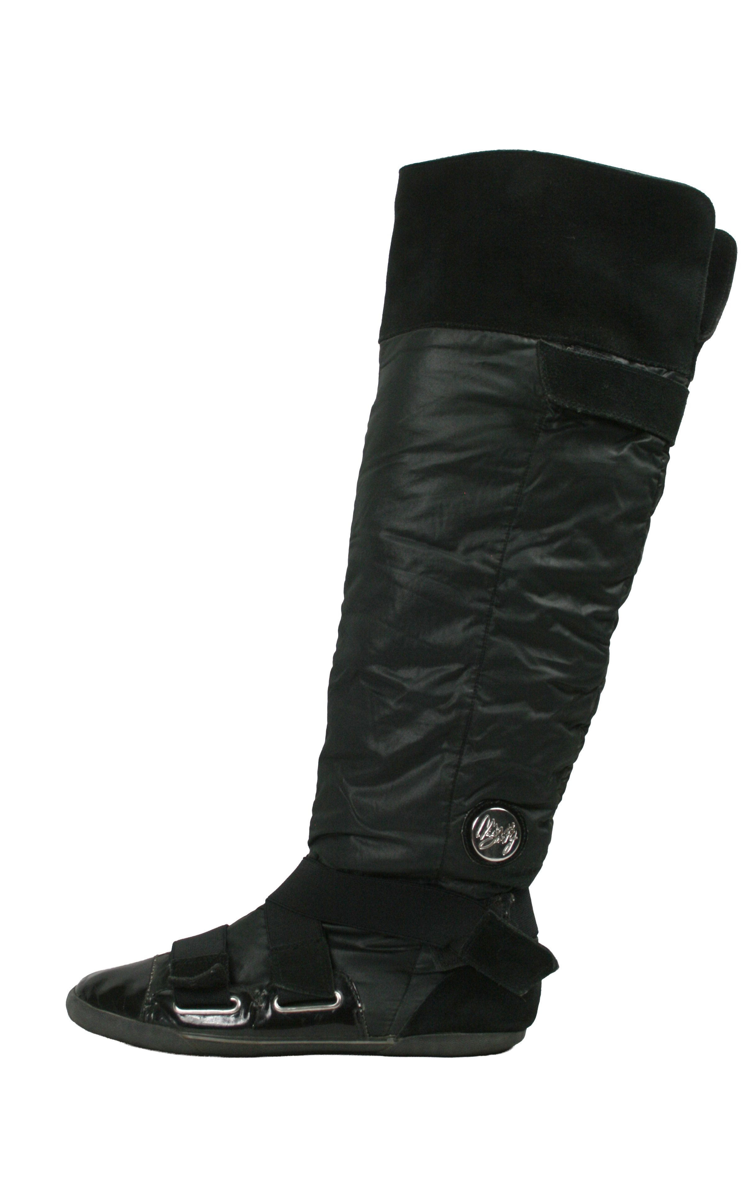 Miss Sixty 00S Y2K Straps Distressed Knee High Boots Vintage Size US 10 / IT 40 - 1 Thumbnail