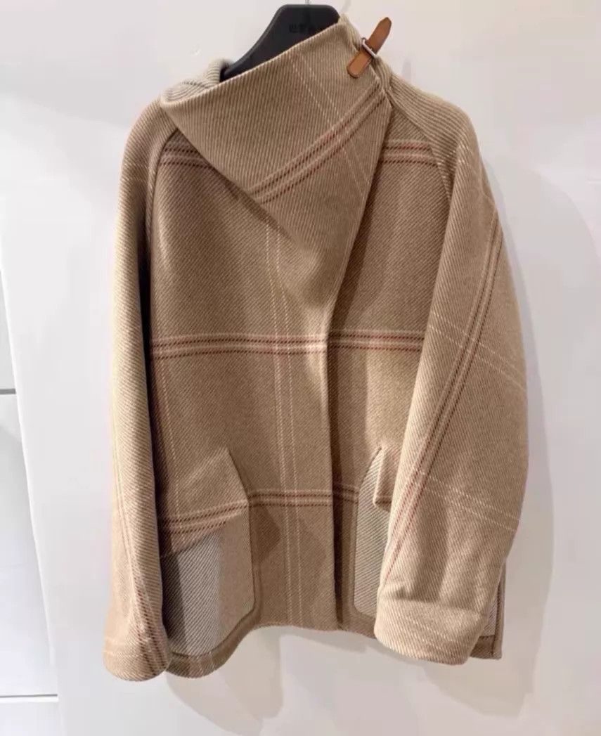 Hermes Hermes Check Overcoat 36 Size XS / US 0-2 / IT 36-38 - 1 Thumbnail