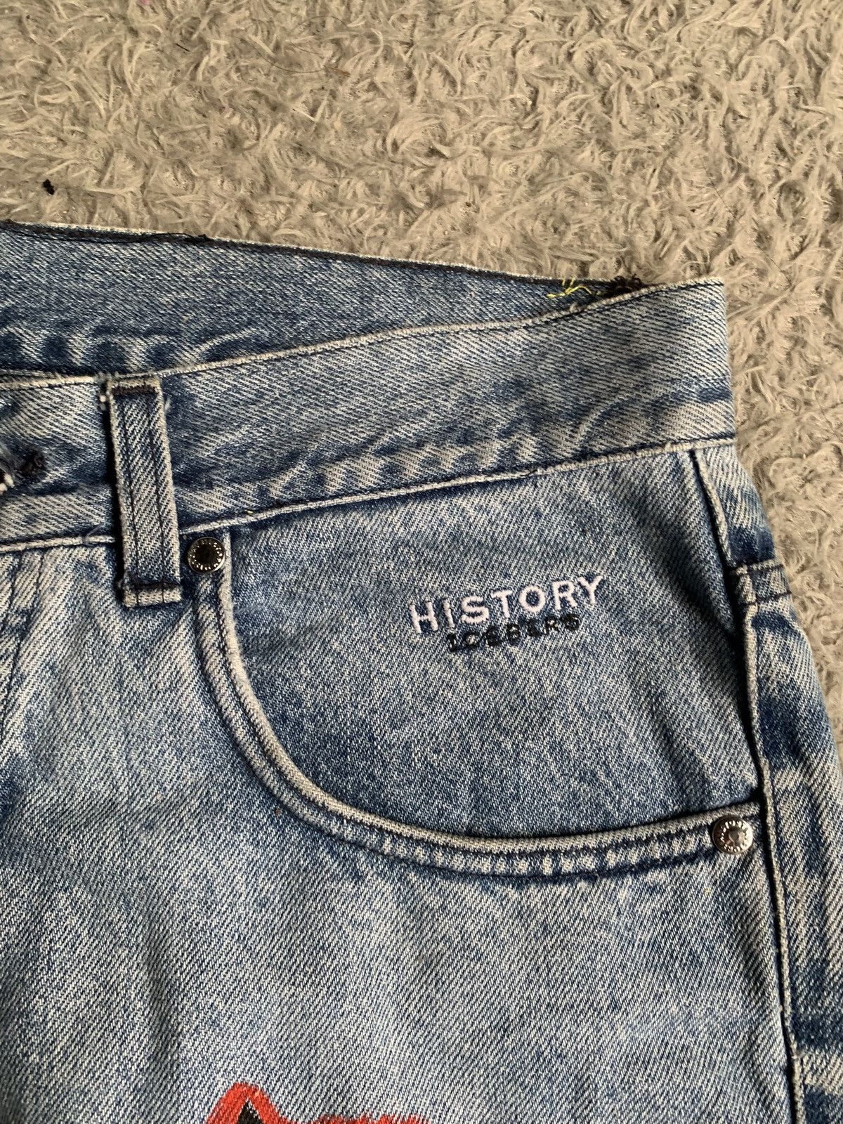 Iceberg Vintage history iceberg felix the cat denim pant jeans Size US 32 / EU 48 - 4 Thumbnail