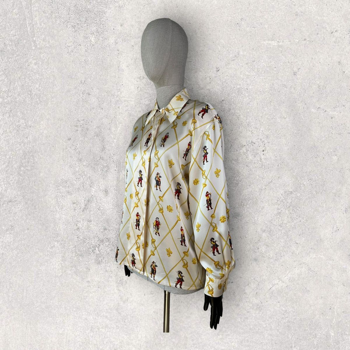 Escada Vintage ESCADA Margaretha Ley 100% Silk Musketeer Shirt Size XS / US 0-2 / IT 36-38 - 2 Thumbnail