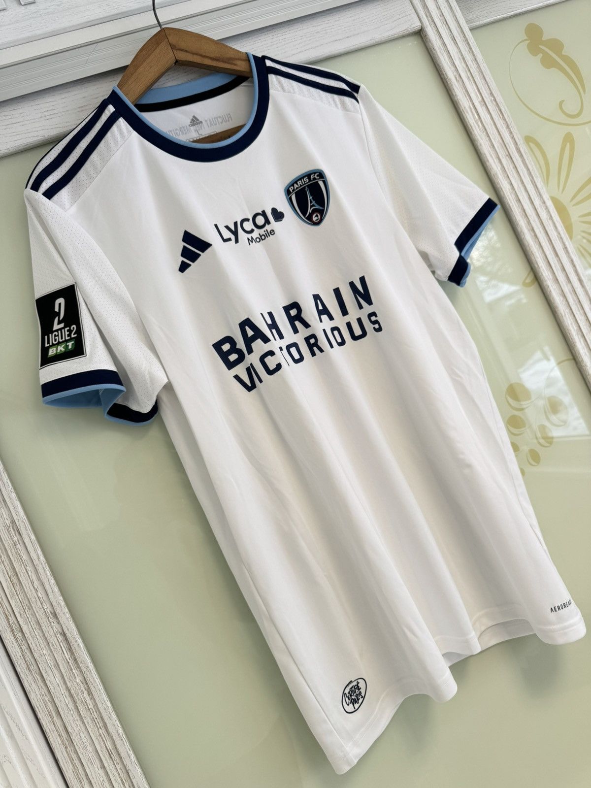 Adidas Krasso #11 Paris FC 2024-2025 Away Soccer Jersey Shirt Kit Size US L / EU 52-54 / 3 - 5 Thumbnail