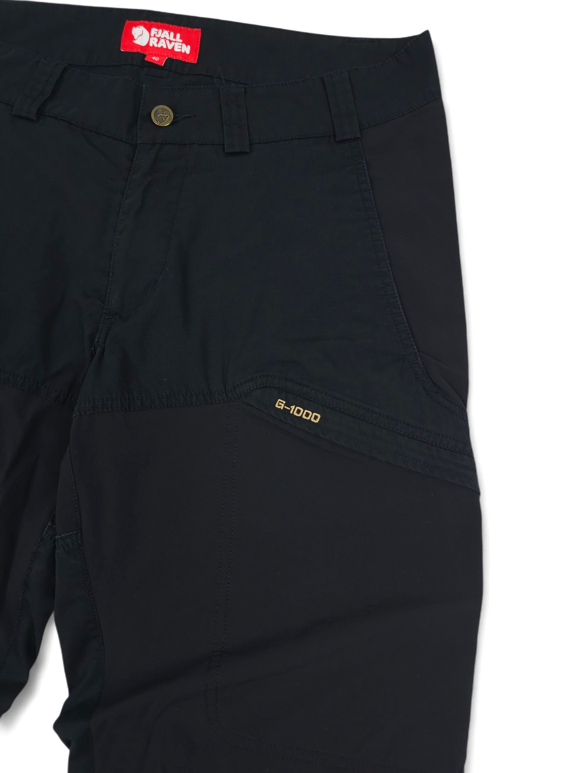 Fjallraven 💎 Fjallraven G-1000 Black Cargo Utility Outdoor Pants Large Size US 34 / EU 50 - 4 Thumbnail