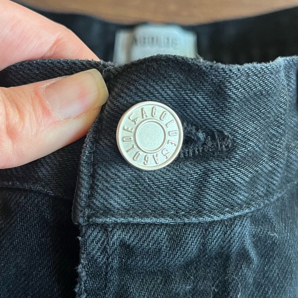 Agolde 🖤 AGOLDE Black Bermuda Denim Shorts – Y2K 90s Vibes 🖤 Size 42" / US 20 - 4 Thumbnail