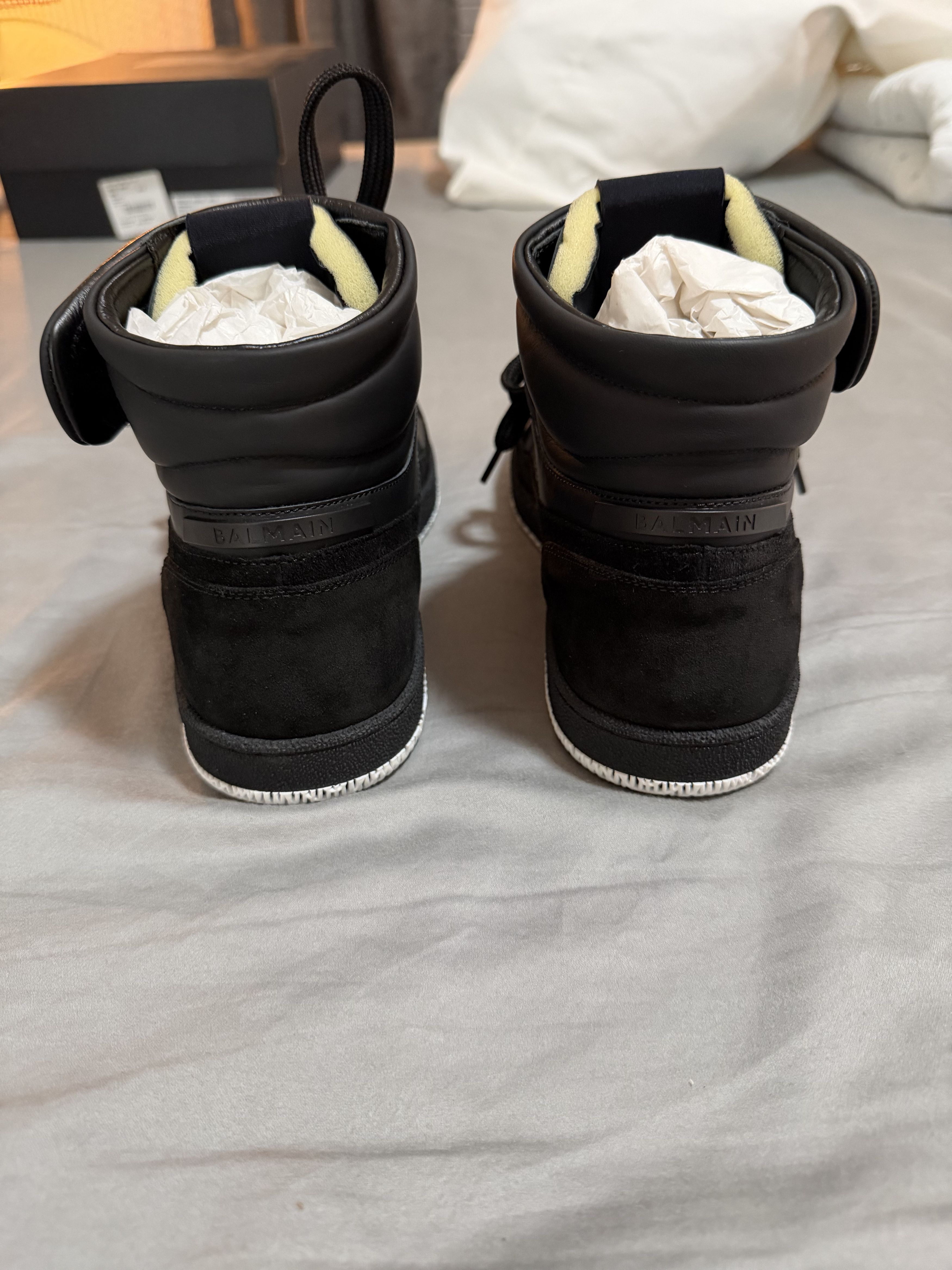 Balmain Balmain Swan Hi-Top Sneakers Size US 6 / EU 39 - 4 Thumbnail