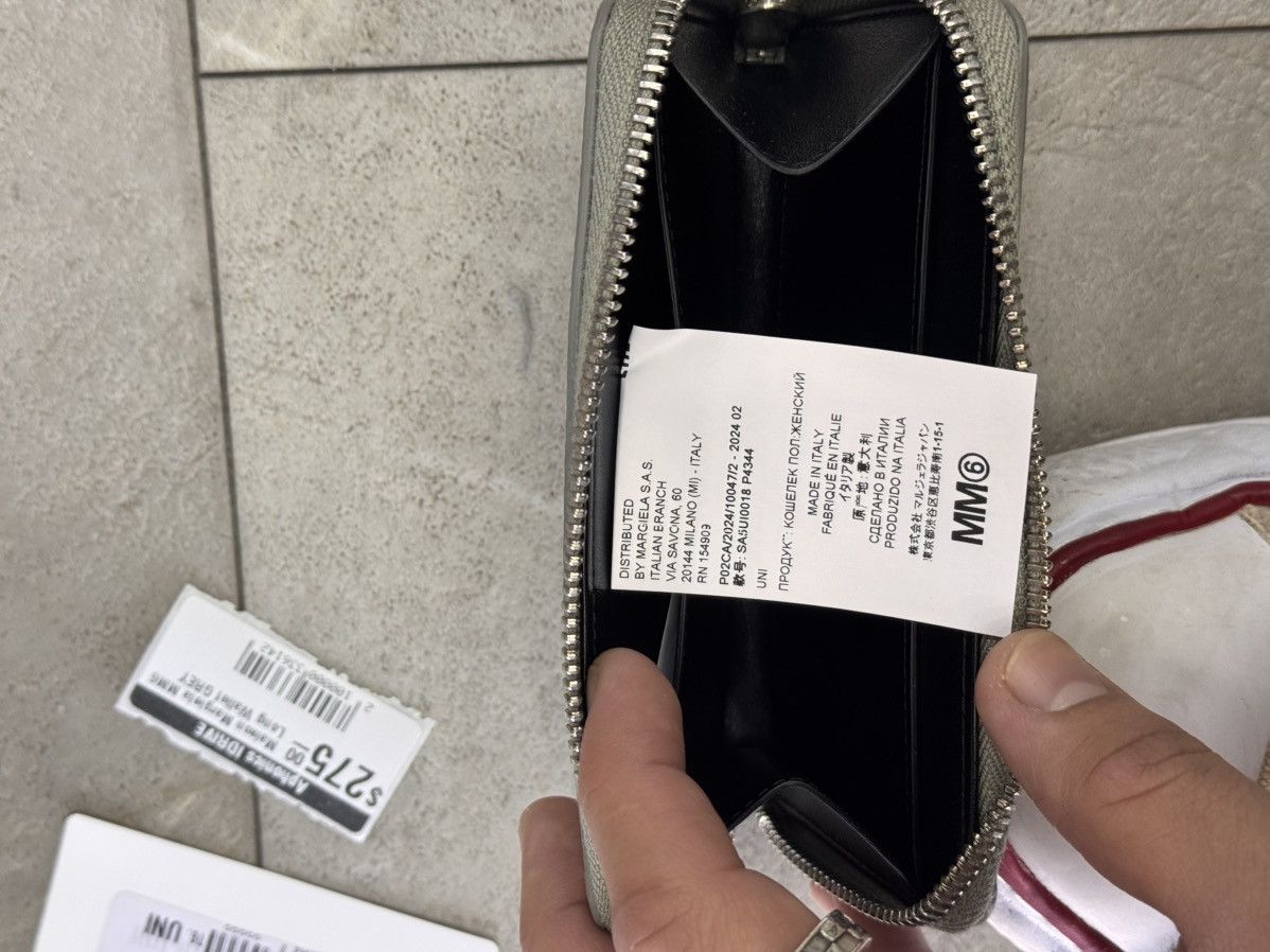 Maison Margiela Maison Margiela Zip Long Leather Wallet Gray Size ONE SIZE - 5 Thumbnail
