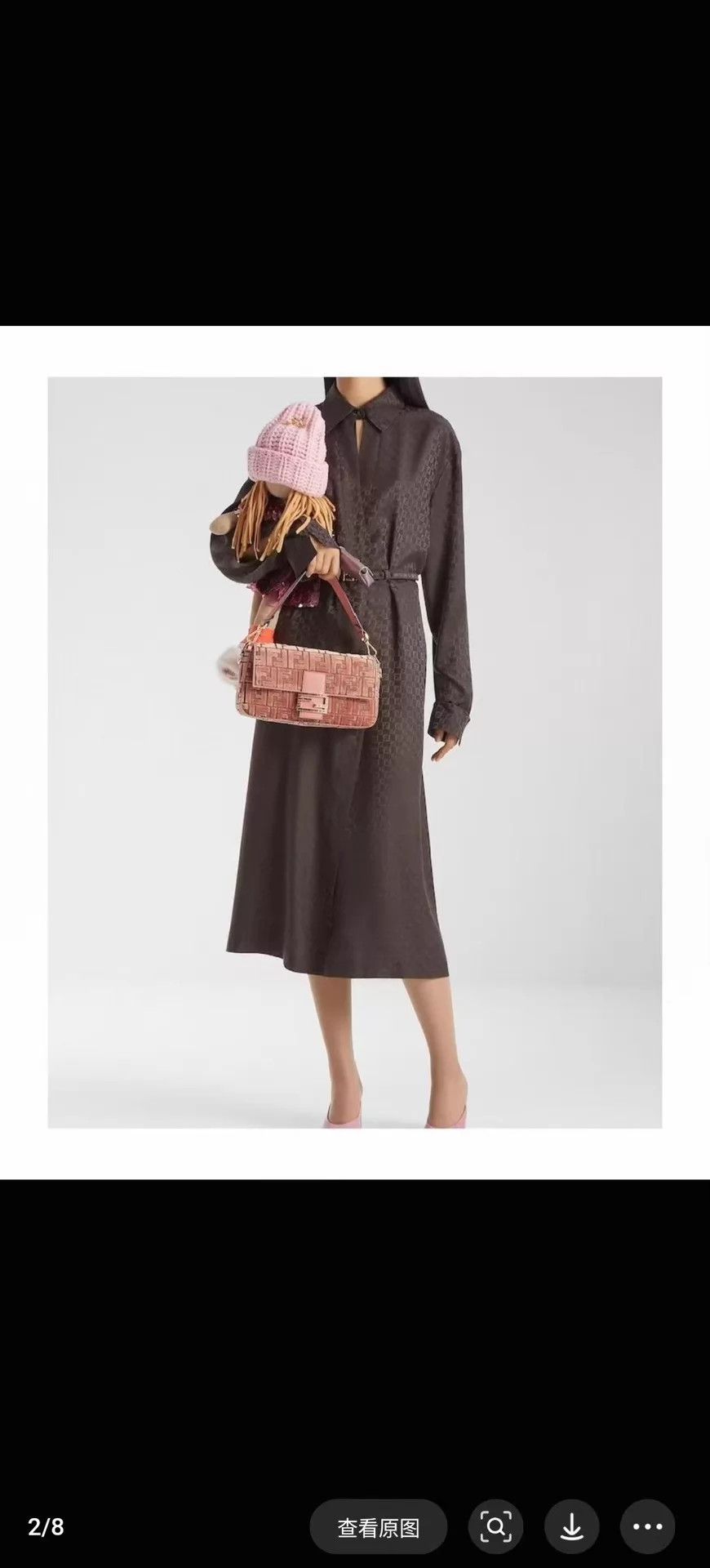 Fendi FENDI FW25 Shirt Collar Cinched Waist Dress NWT 40 Size S / US 4 / IT 40 - 9 Thumbnail