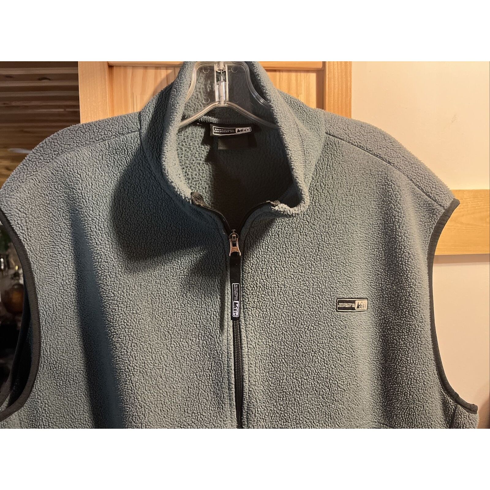 Rei REI Men’s XL Forest Green Polartec Zip Polyester Fleece Vest Size US XL / EU 56 / 4 - 4 Thumbnail