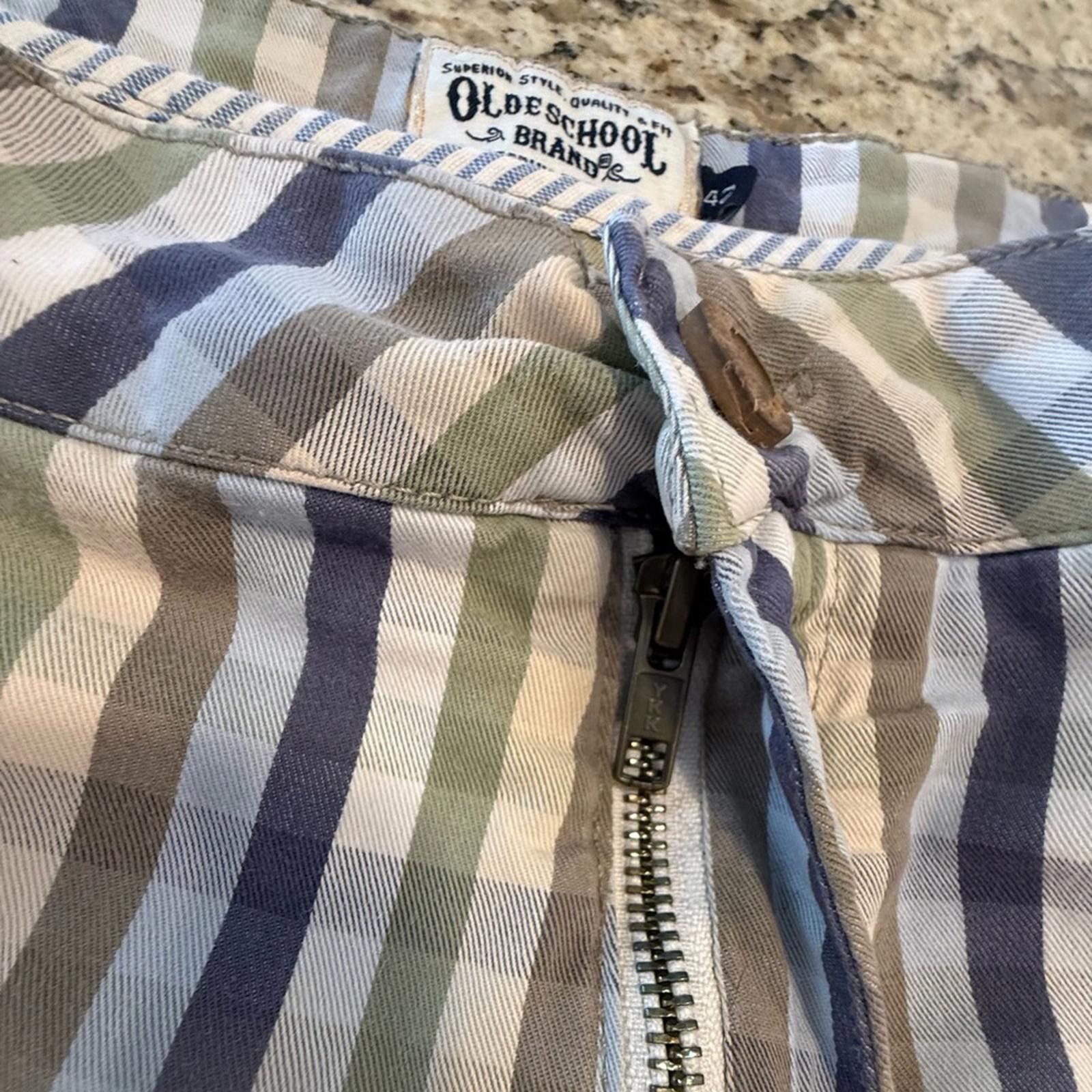 Other Old School Brand plaid chino shorts blue green cream 42” Size US 42 / EU 58 - 4 Thumbnail