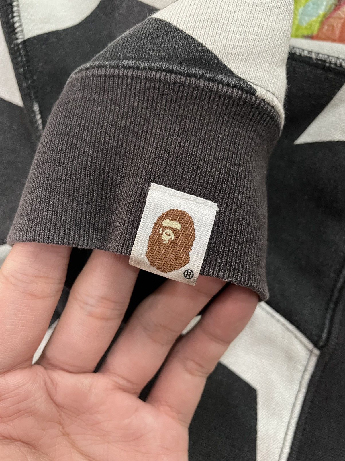Bape BAPE Sta Pattern black white Hoodie zip Size XS / US 0-2 / IT 36-38 - 9 Thumbnail