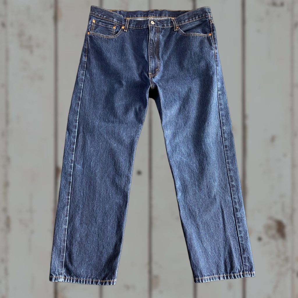 Levi's VINTAGE Levi’s 505 Denim Jeans 42 x 30 Medium Wash Mens Regular Jeans Blue 80s 90s Retro Hip Hop Rock USA Size US 42 / EU 58 - 1 Thumbnail