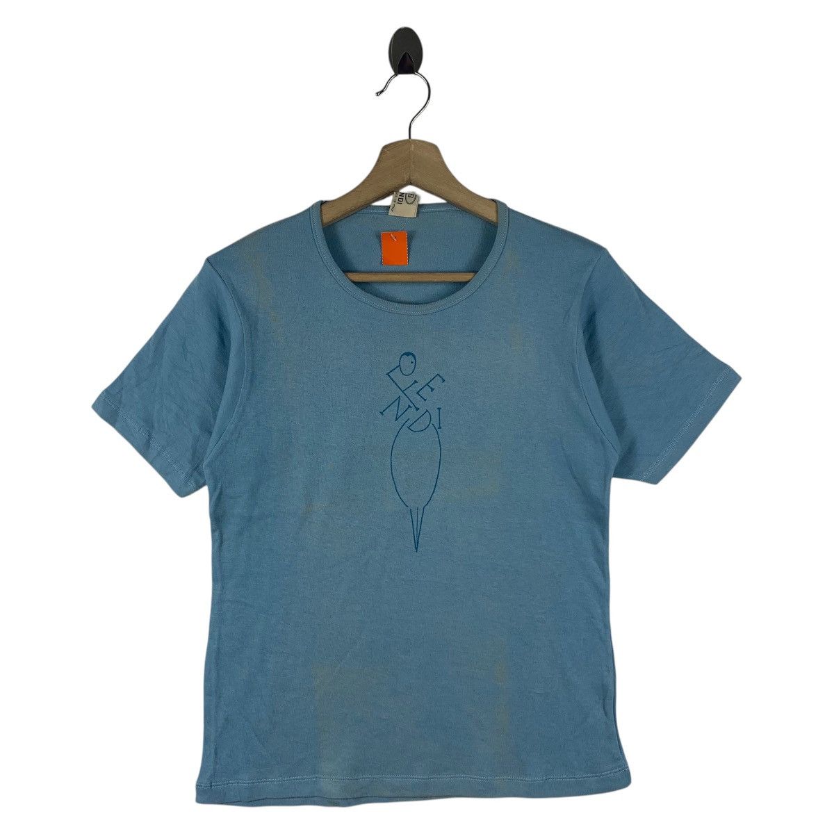 Designer × Fendi × Vintage Vintage FENDI small spellout tee Size US XS / EU 42 / 0 - 1 Thumbnail