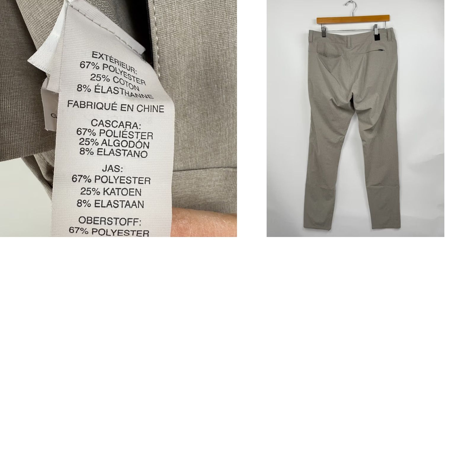 Vuori Vuori Aim Pants Mens 33 Chino Performance Golf Stretch V431 Gray Size US 33 - 8 Thumbnail