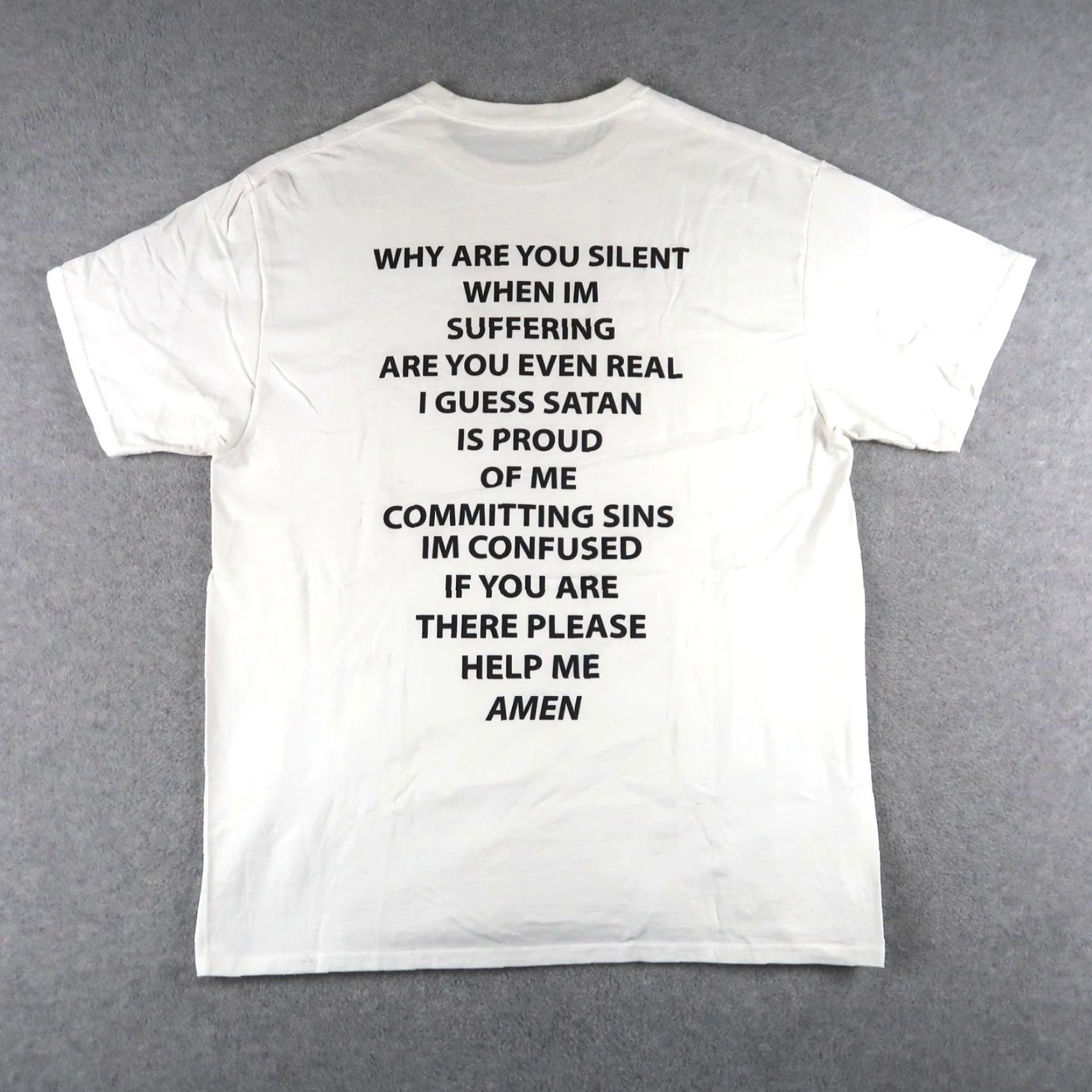 Doublet Lord Knows T Shirt Mens L White Graphic Double Sided Religious Streetwear Tee Size US L / EU 52-54 / 3 - 2 Thumbnail
