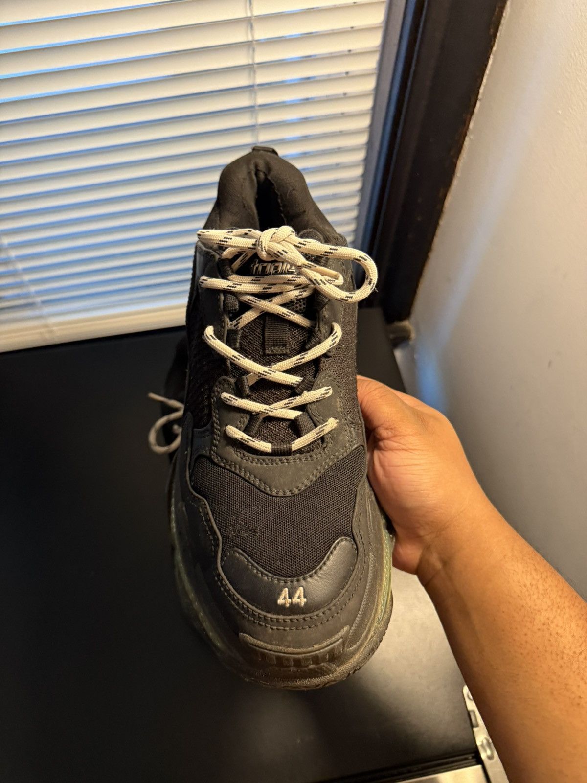 Balenciaga Balenciaga Triple S Black Green Sole Size 11 US / 44 EU Size US 11 / EU 44 - 9 Thumbnail