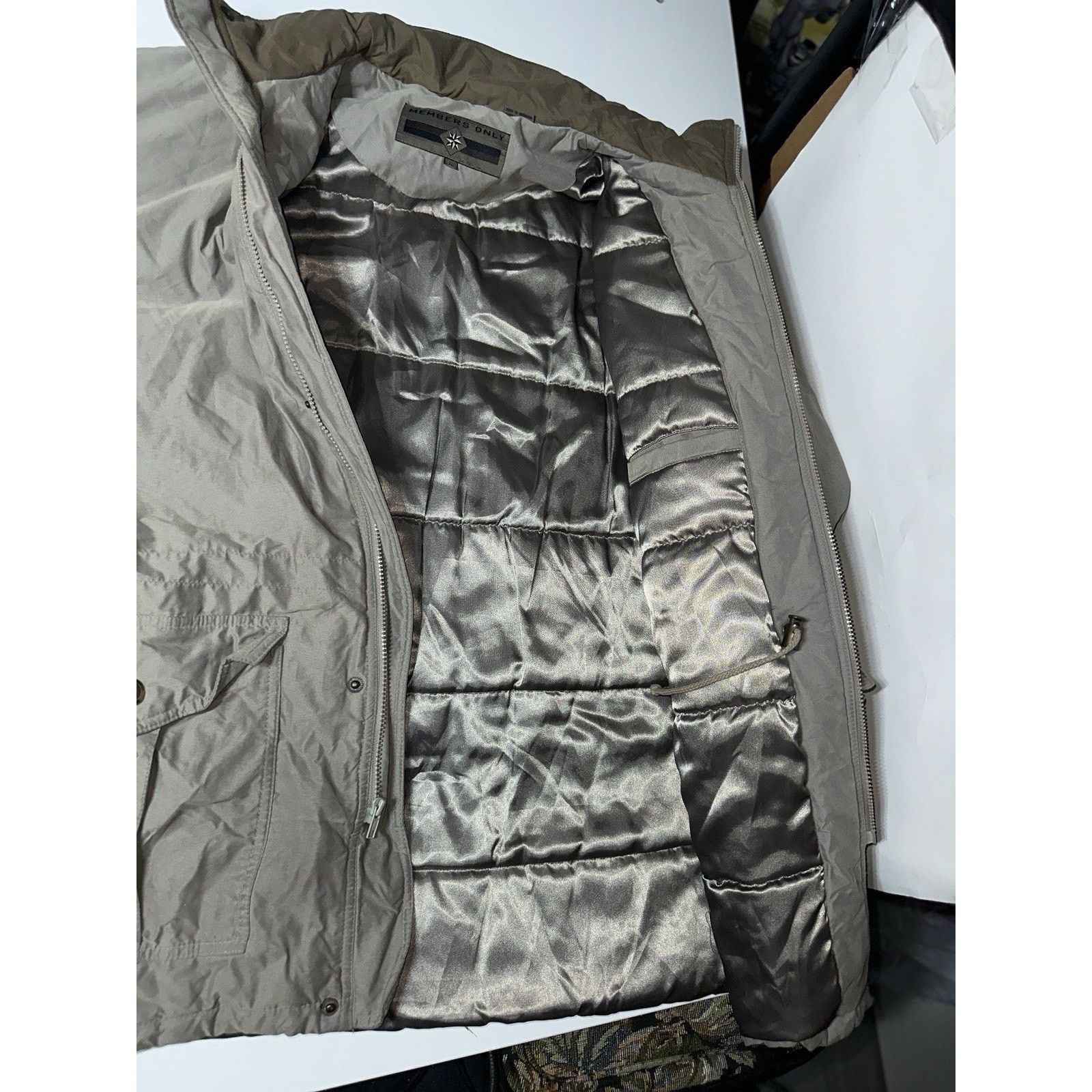 Members Only MEMBERS ONLY Men's Jacket LG Puffer Gray Full Length 90s Size US L / EU 52-54 / 3 - 12 Thumbnail