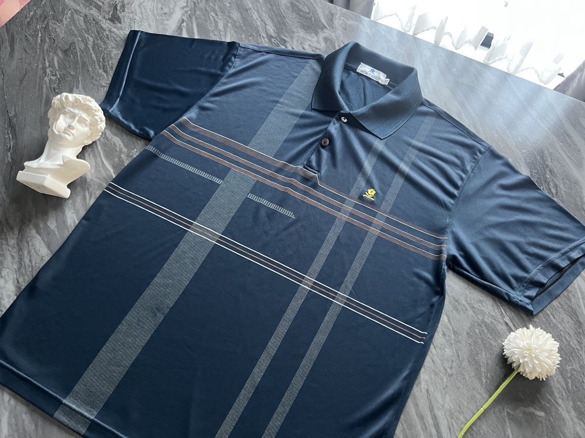 Montagut Montagut : Polo Thin Fabric Stripe Line Graphic Size US L / EU 52-54 / 3 - 1 Thumbnail