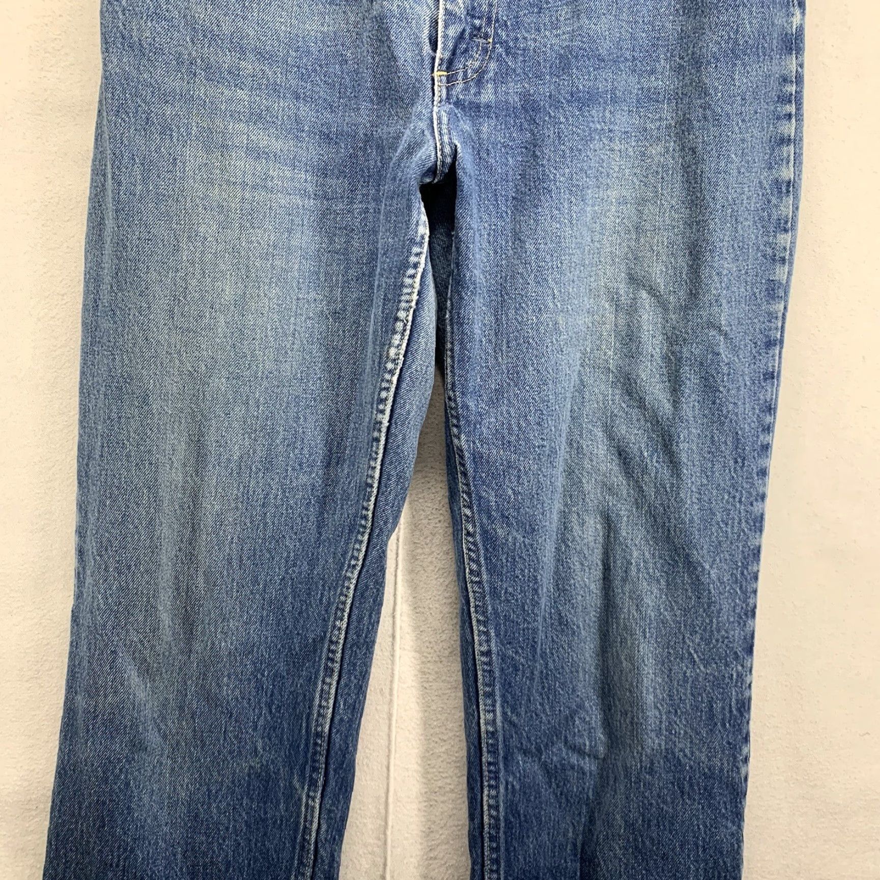 Lee VINTAGE Lee Riders Jeans Women High Rise Slim Fit 31x30 Blue Cotton Denim USA - Straight Pockets Size 24" / US 00 / IT 34 - 4 Thumbnail