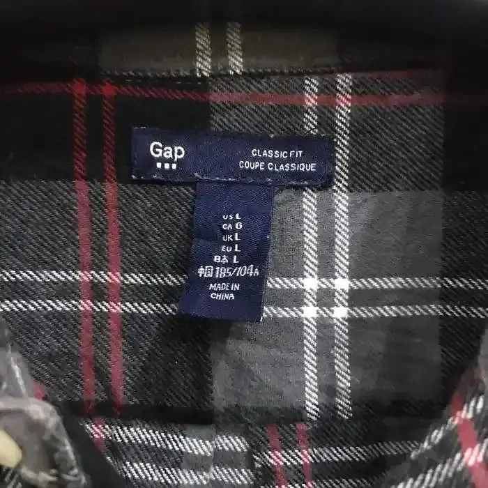 Gap Gap Plaid Tartan Flannel Shirt Size US M / EU 48-50 / 2 - 4 Thumbnail