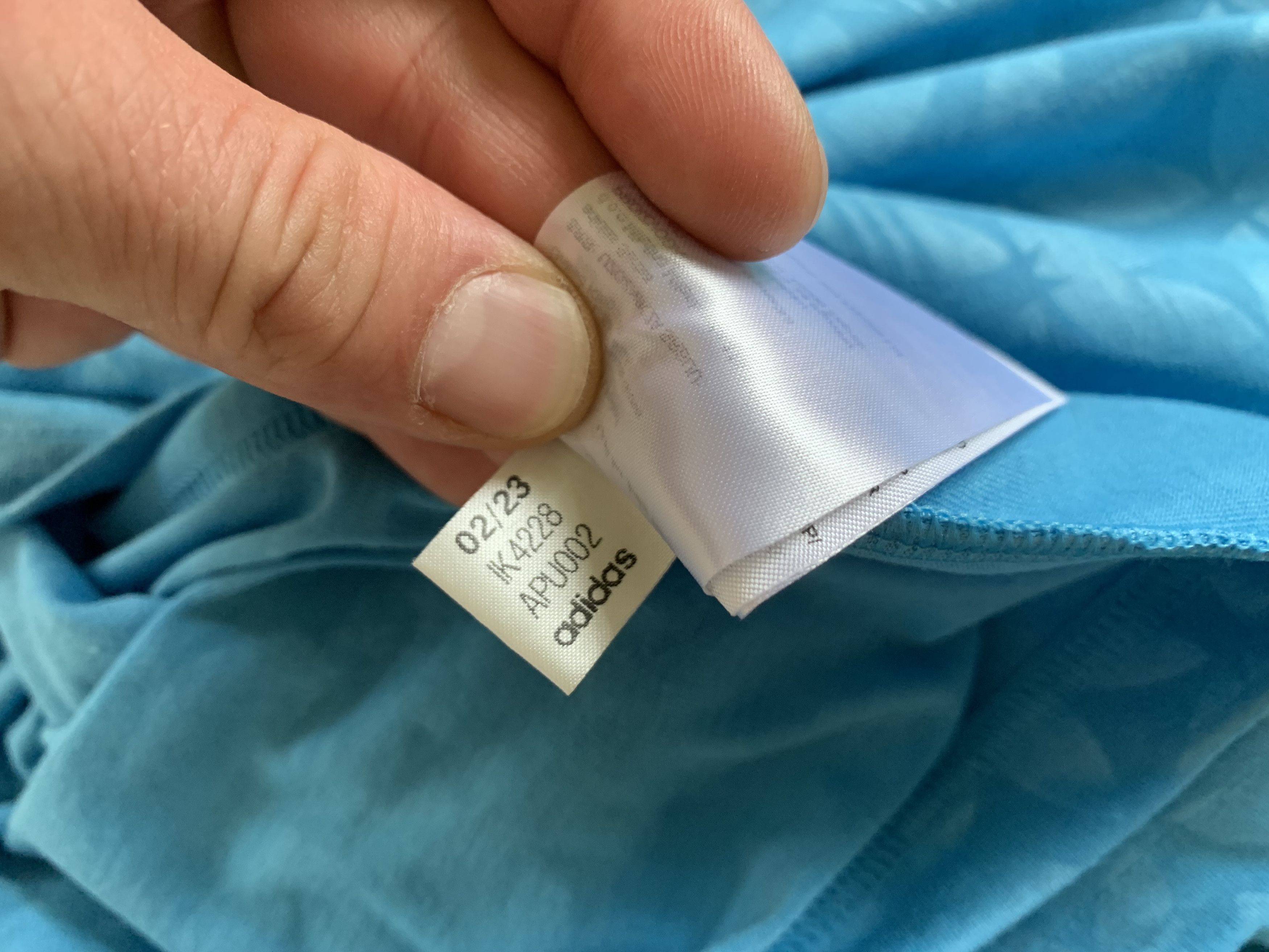 Adidas Adidas Originals Monogram Light Blue T-Shirt Size US L / EU 52-54 / 3 - 7 Thumbnail