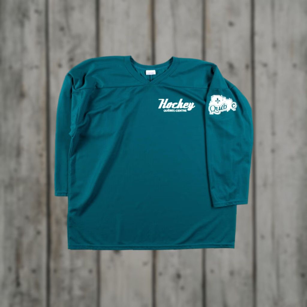 Vintage VINTAGE Quebec-Centre Hockey Jersey T-Shirt Teal X-Large Sport Agco Unisex Adults Mens Size US XL / EU 56 / 4 - 1 Thumbnail