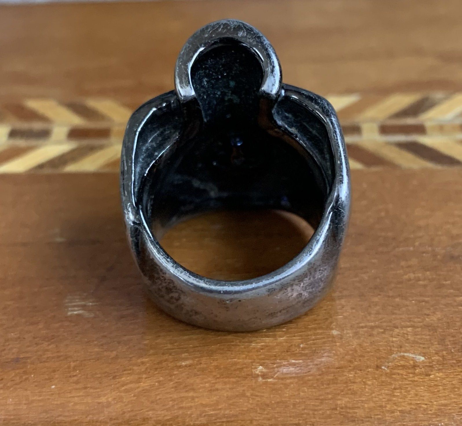 Number (N)ine SS01 Silver Skull Ring Size ONE SIZE - 7 Thumbnail