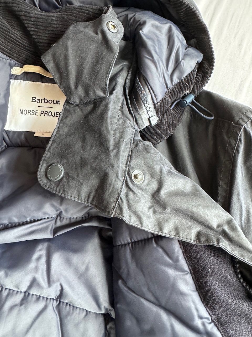 Norse Projects Barbour Wax Ursula Insulated Jacket Size US L / EU 52-54 / 3 - 3 Thumbnail