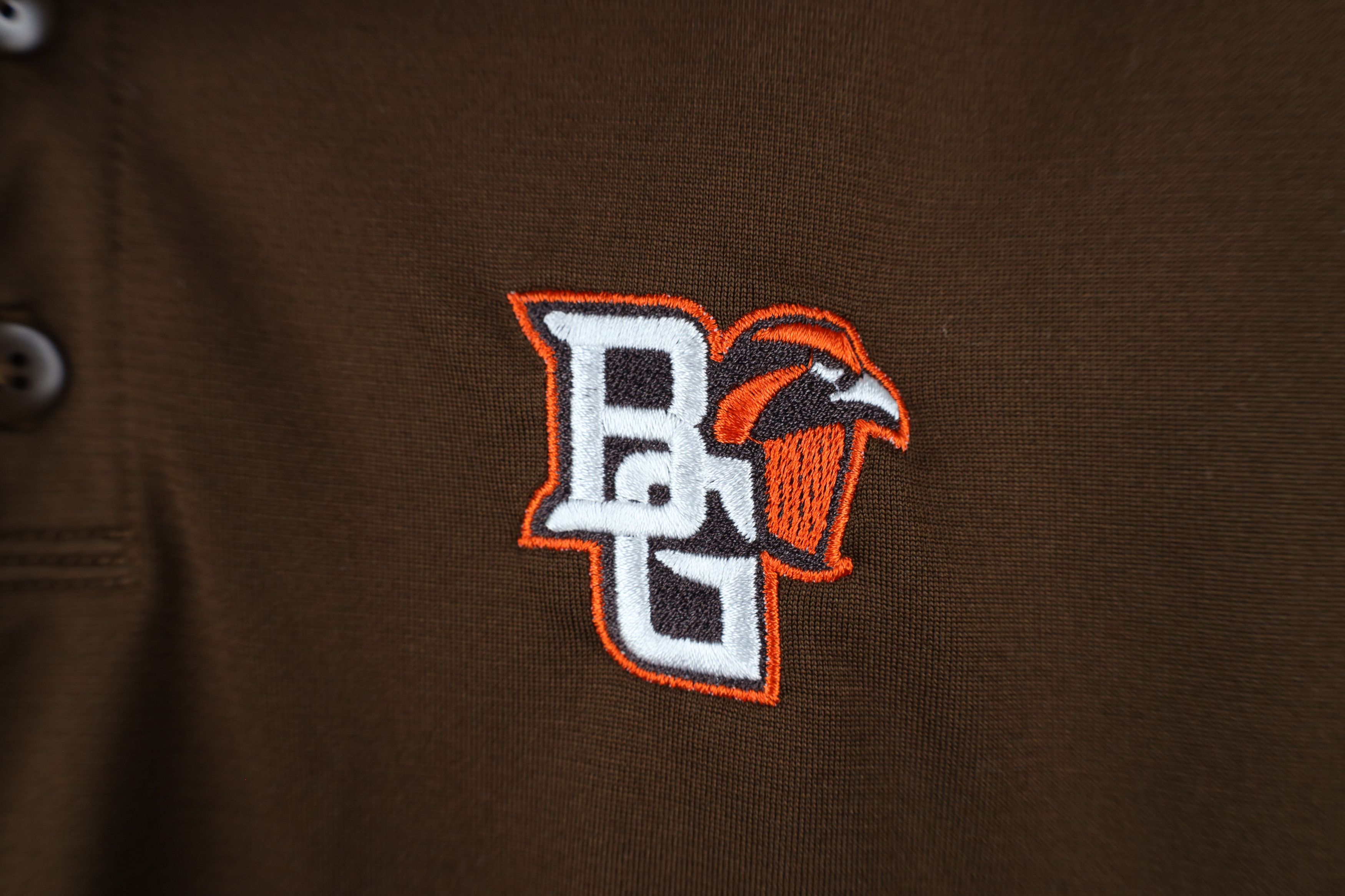 Adidas × Vintage Adidas Bowling Green State University Football Polo Brown Size US XL / EU 56 / 4 - 4 Thumbnail