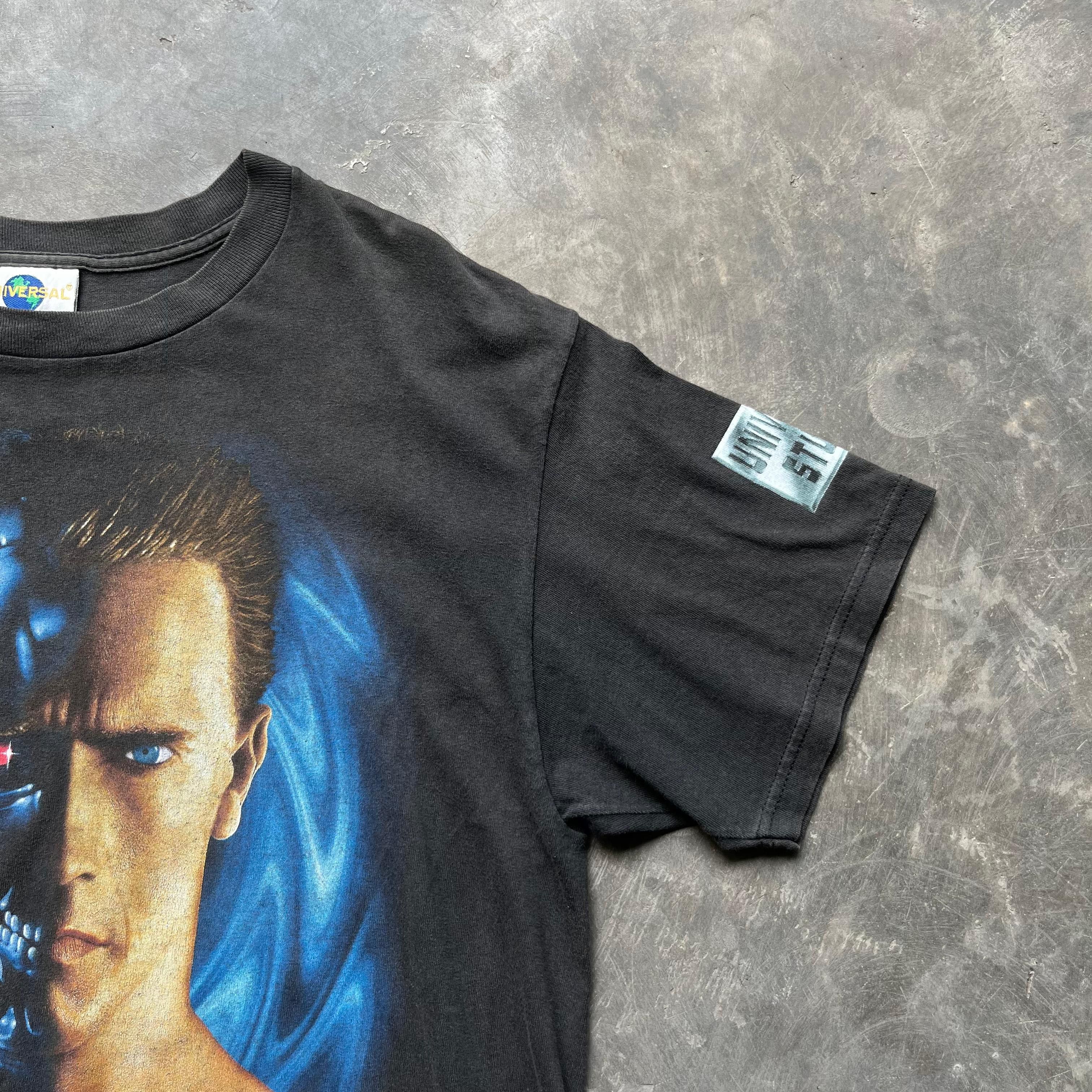 Universal Studios Vintage 90s Terminator T2 3D Promo Movie Sunfaded Tee 1993 Size US L / EU 52-54 / 3 - 6 Thumbnail