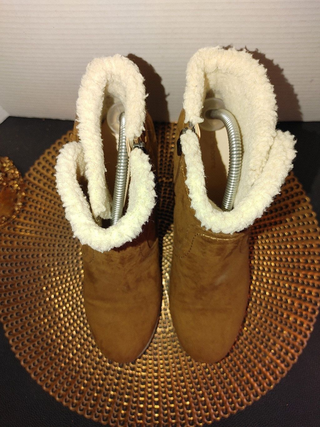 LIZ LISA Liz Claiborne Suede Wedge Ankle Booties Size 11M Size US 11 / IT 41 - 4 Thumbnail