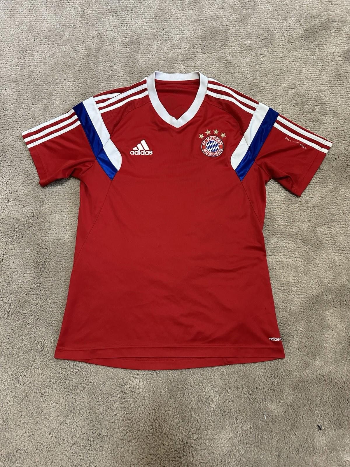 Adidas BAYERN MUNICH ADIDAS 2014/15 FOOTBALL SOCCER TRAINING JERSEY Size US M / EU 48-50 / 2 - 1 Thumbnail