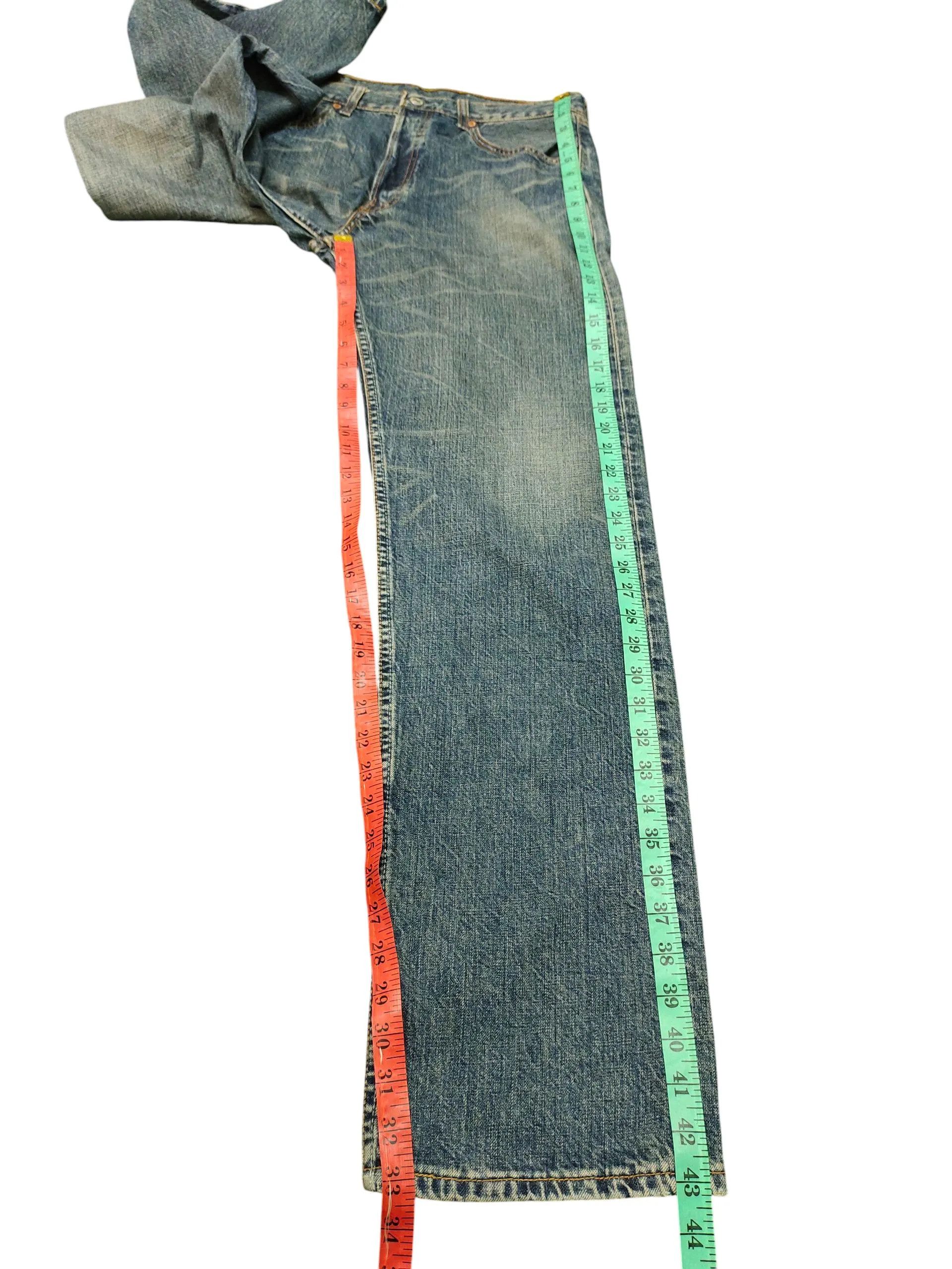 Levi's Vintage Clothing Vintage Levis 501 Clawmark Distress Patina Denim Jeans Size US 32 / EU 48 - 8 Thumbnail