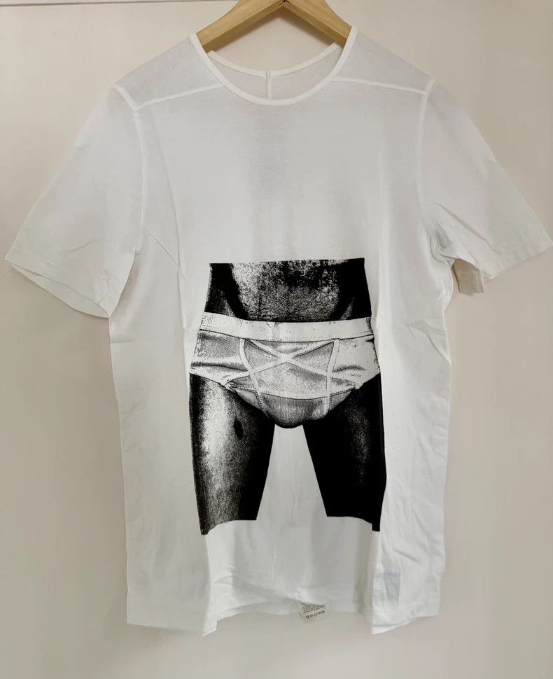 Rick Owens Rick Owens Double line men's T-shirt Size US S / EU 44-46 / 1 - 1 Thumbnail