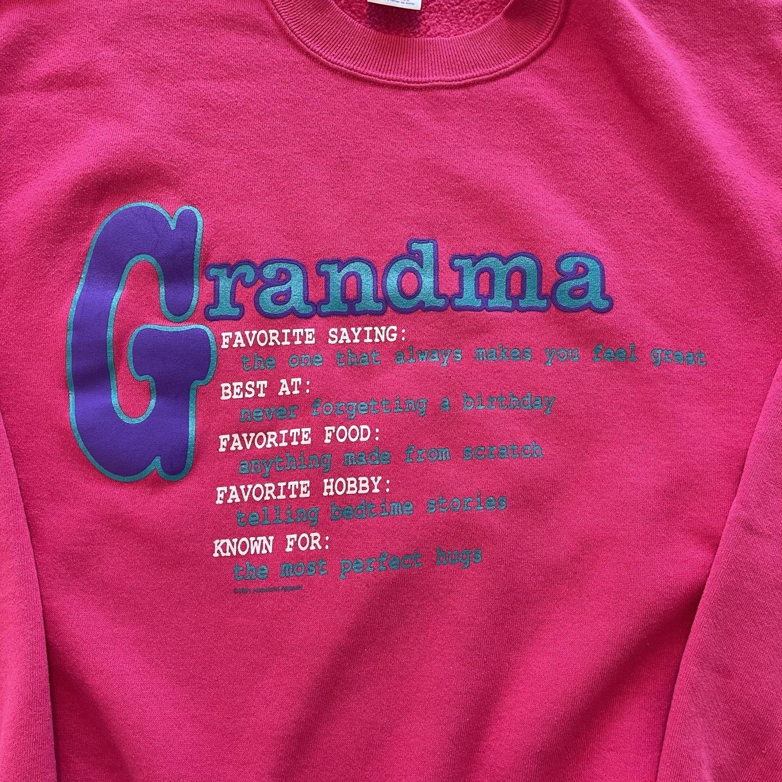 Jerzees Vtg Jerzees Sweatshirt Womens L Grandma Crewneck USA 90s Size L / US 10 / IT 46 - 3 Thumbnail