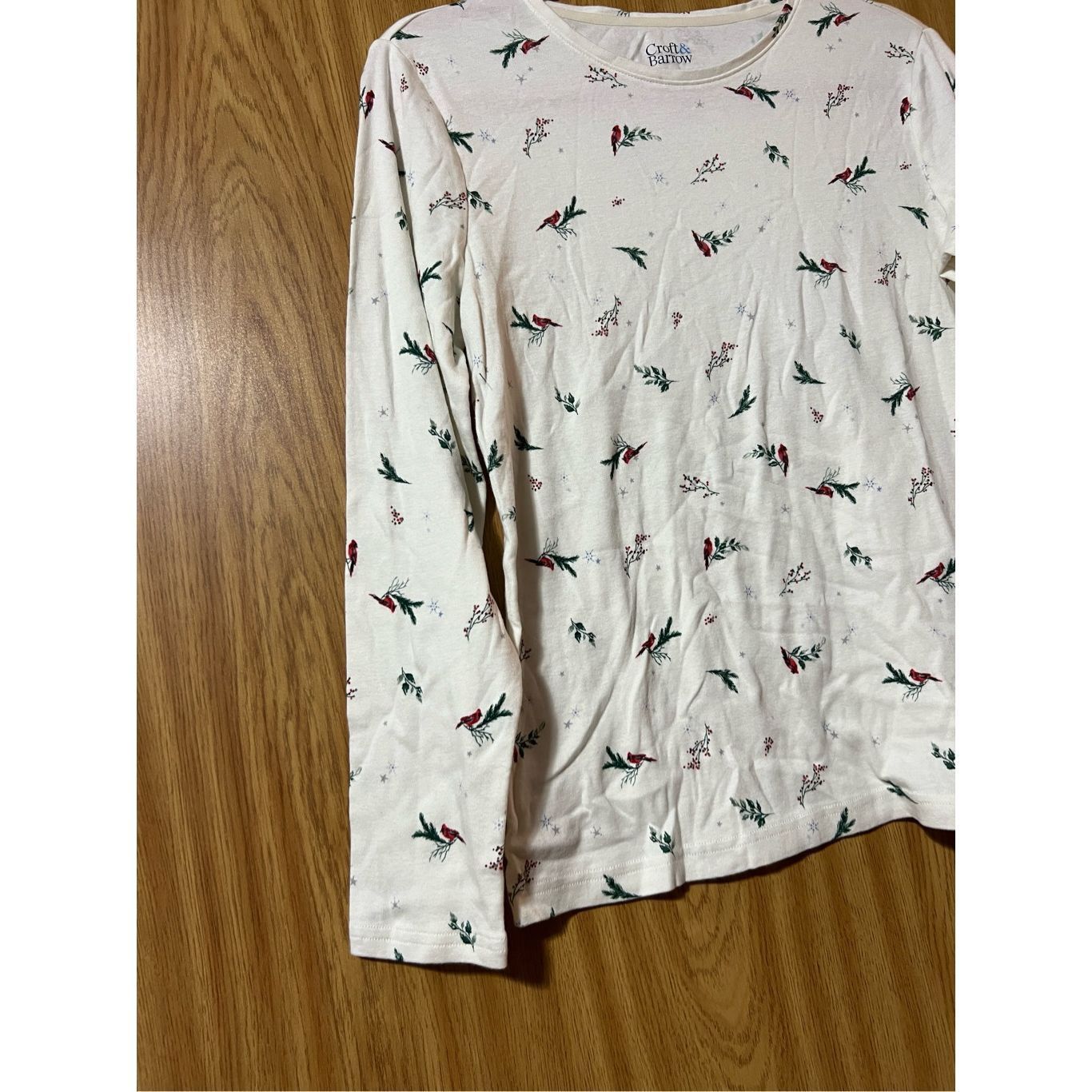 Croft & Barrow Croft & Barrow The Classic Tee White With Cardinals Woman’s Size M / US 6-8 / IT 42-44 - 3 Thumbnail
