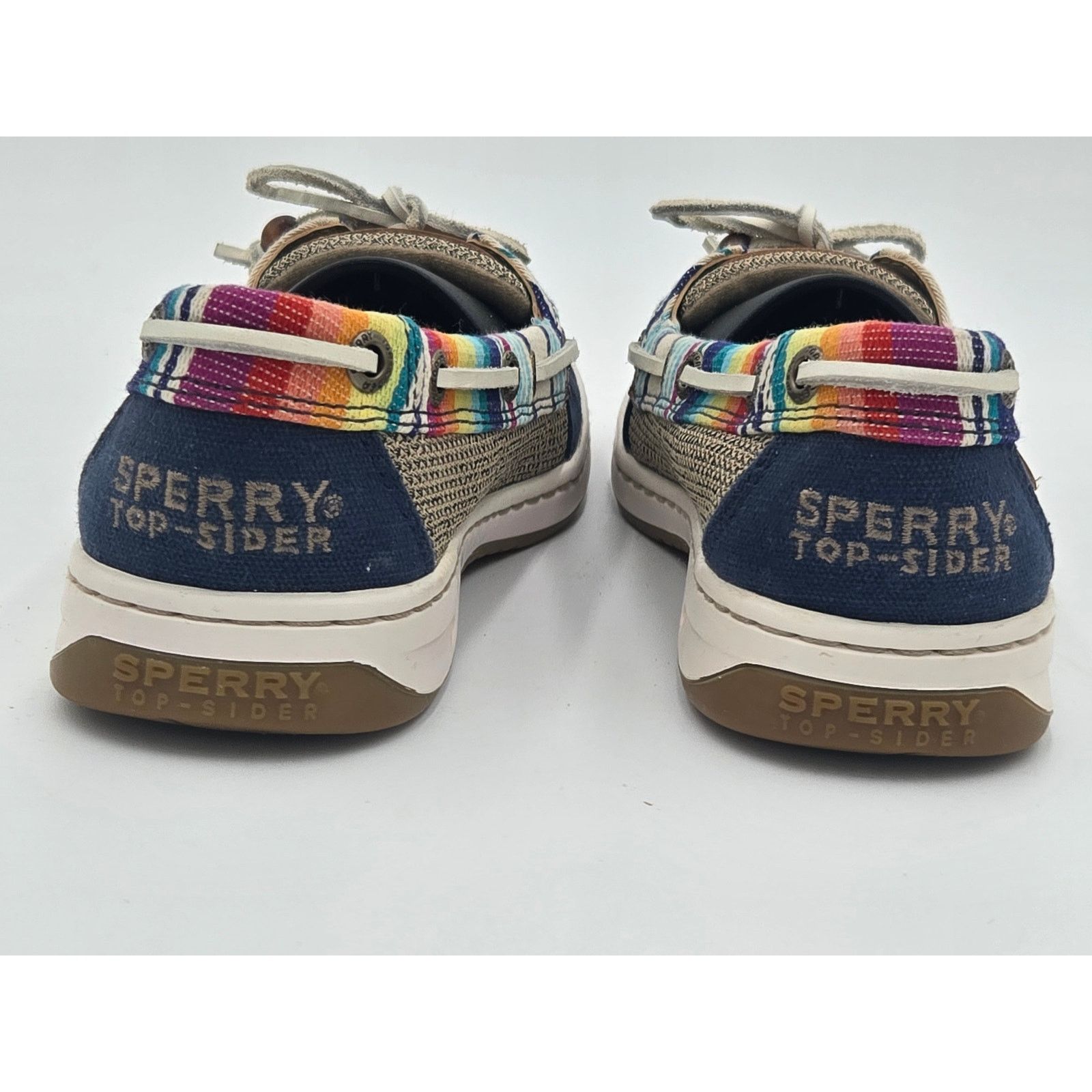 Sperry Sperry Angelfish Womens 7M Navy Serape Boat Shoes Slip On Size US 7 / IT 37 - 5 Thumbnail