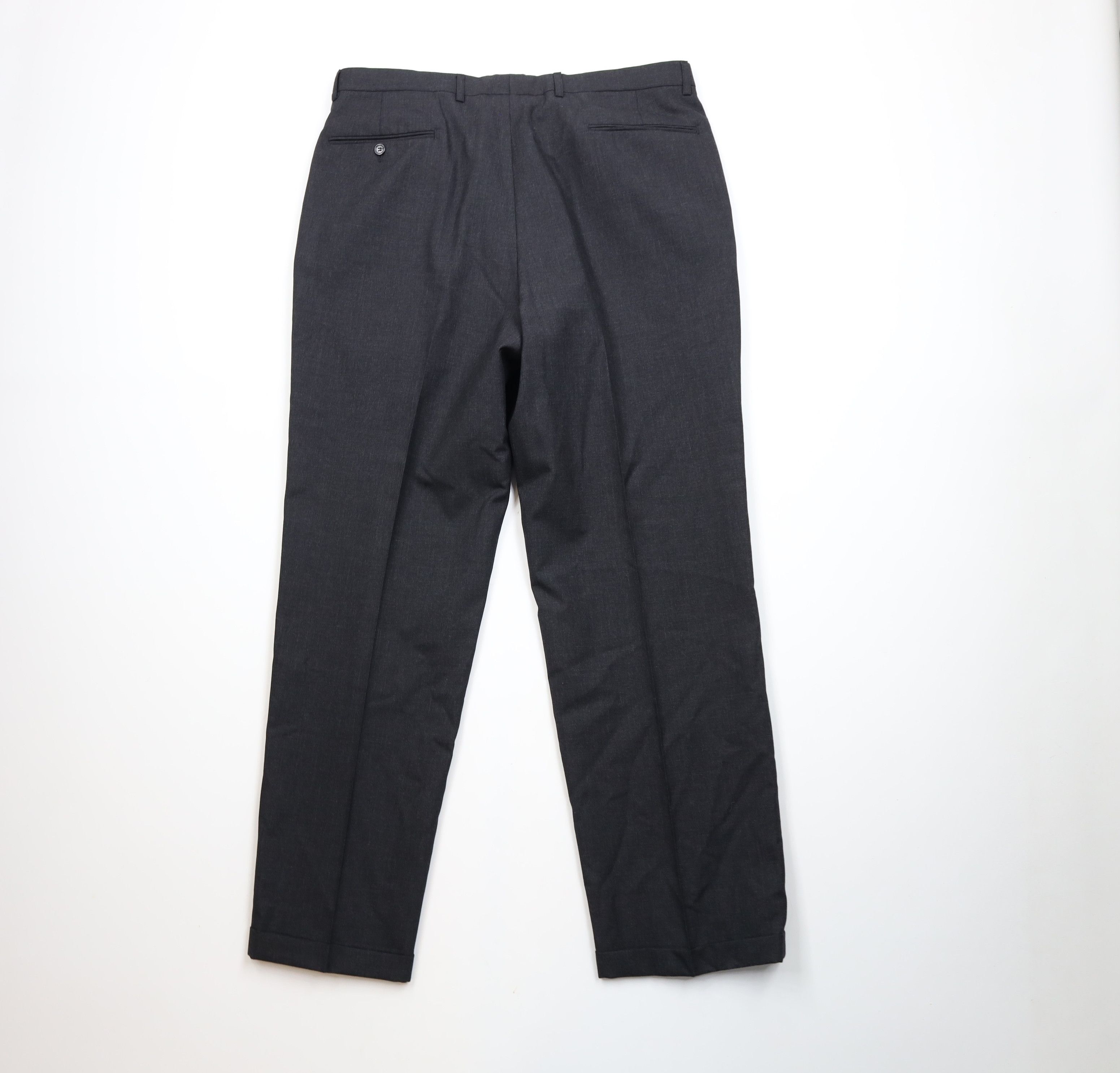 Vintage Vintage 90s Streetwear Wide Leg Chino Pants Charcoal Gray Size US 36 / EU 52 - 10 Thumbnail