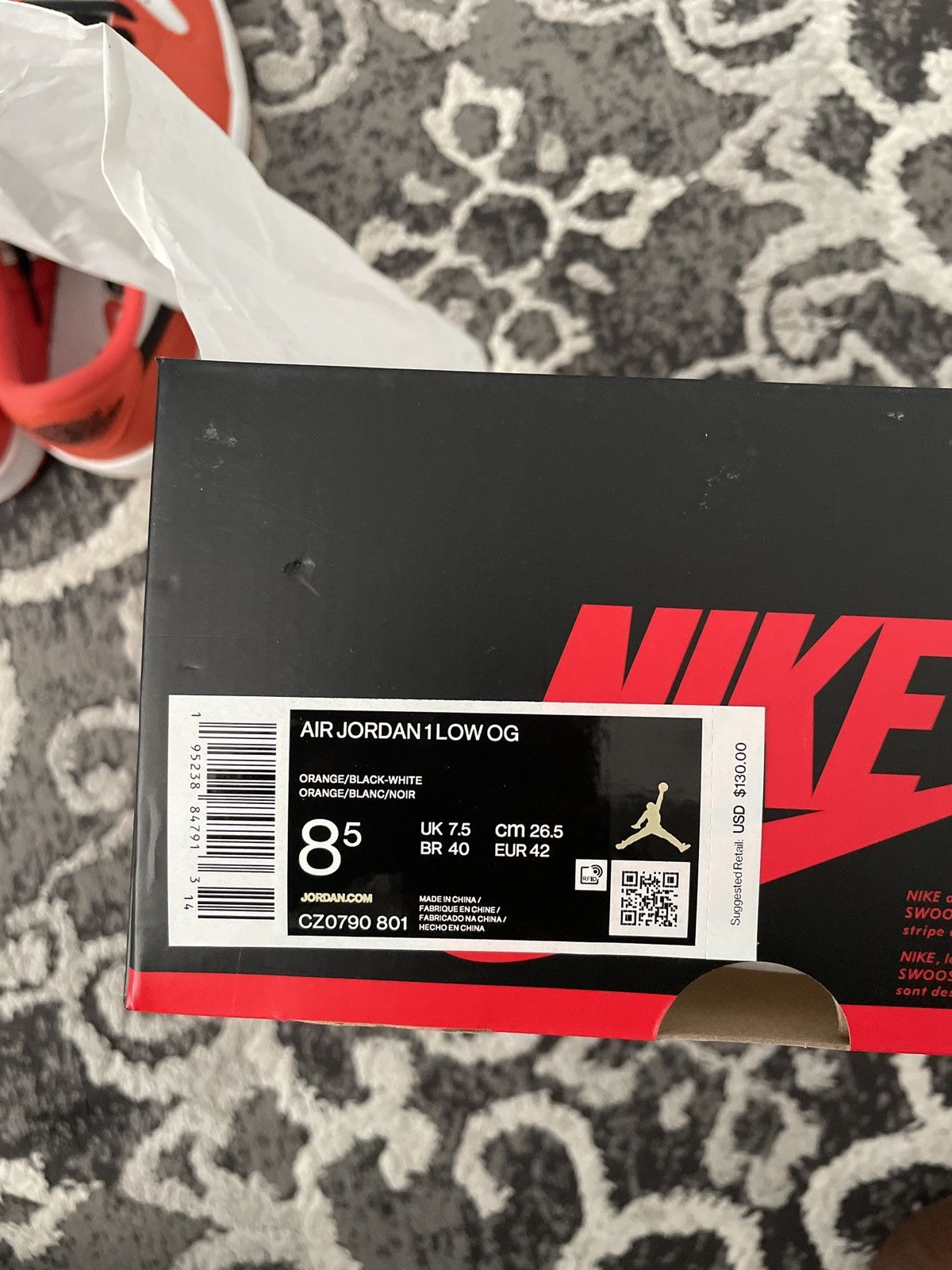 Jordan Brand Jordan 1 low starfish Size US 8.5 / EU 41-42 - 5 Thumbnail