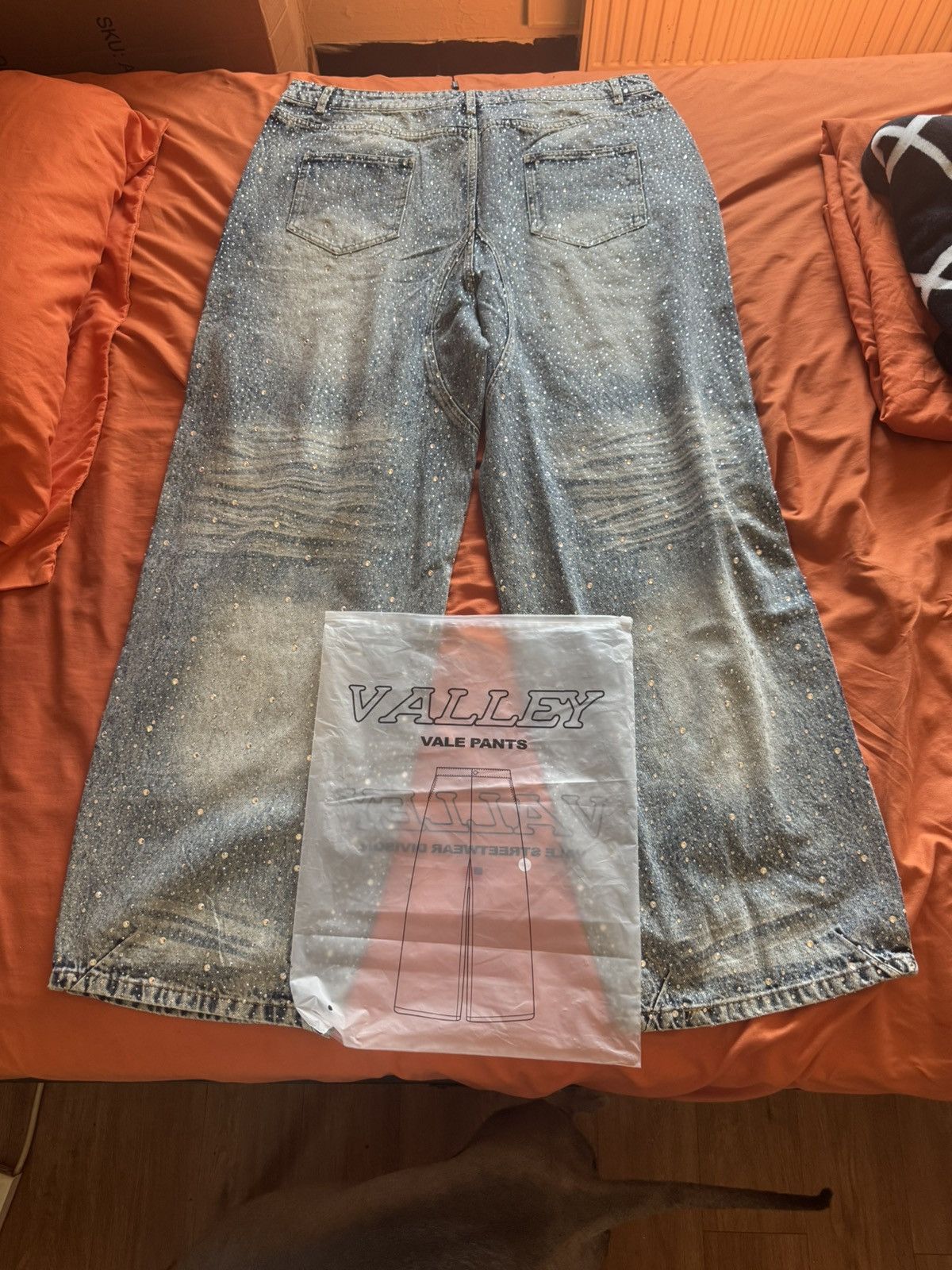 Vale Vale Forever Rhinestones Jeans Size US 38 / EU 54 - 4 Thumbnail