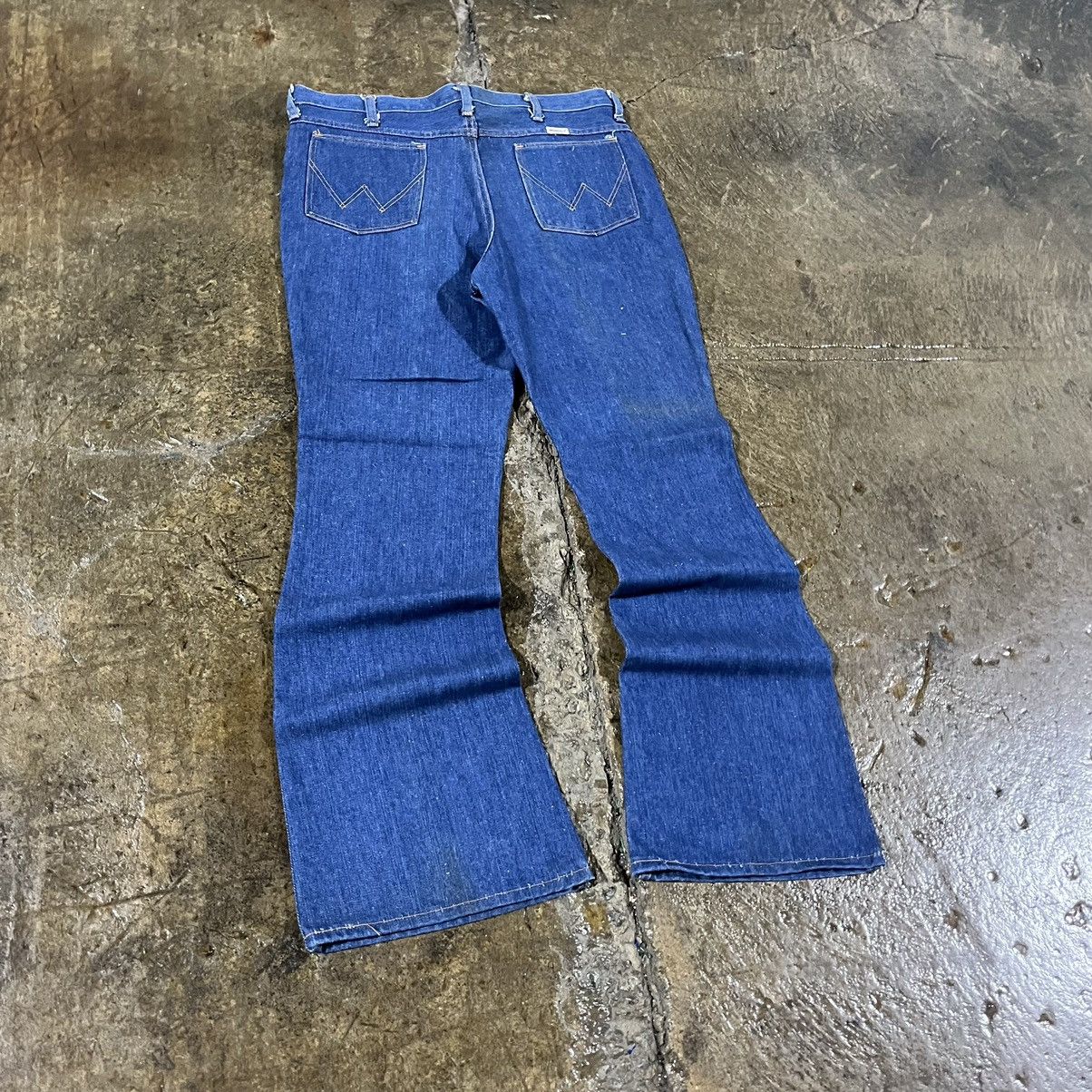 Levi's × Vintage × Wrangler Crazy Vintage 60s 70s Wrangler Bell Bottom Flare Jeans Size US 36 / EU 52 - 3 Thumbnail