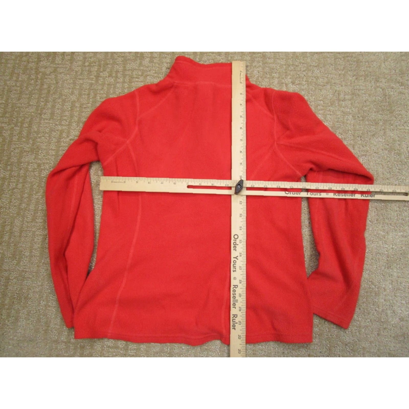 The North Face The North Face Pullover Womens Small Orange Fleece 1/4 Zip Mock Neck Sweatshirt Outdoor Classic Geometric Logo Mens Size S / US 4 / IT 40 - 4 Thumbnail
