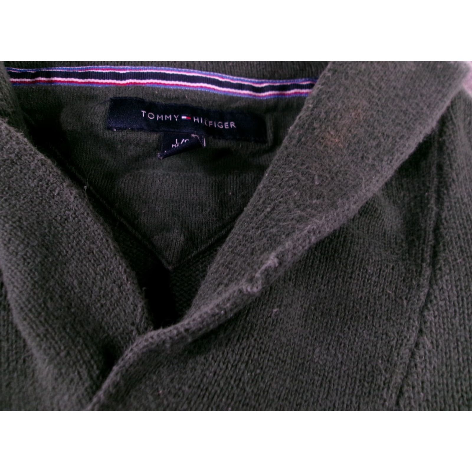 Tommy Hilfiger Tommy Hilfiger Sweater Men L Green Shawl Collar Pullover Fisherman 90s Classic Outdoor Knit Shirt Style: Pullover 100% Cotton Mens Size US L / EU 52-54 / 3 - 3 Thumbnail