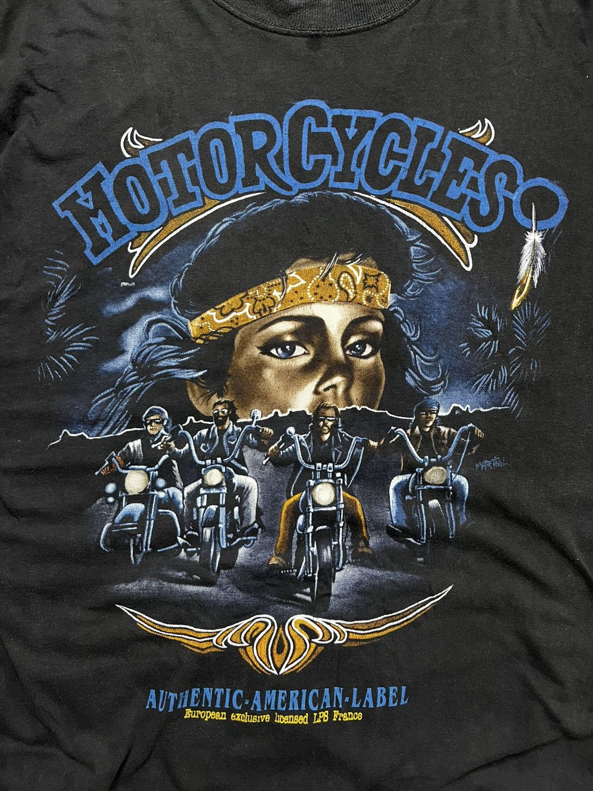 Other Vintage Motorcycle Thrashed Theme Shirt 90’s Men’s XL Size US XL / EU 56 / 4 - 4 Thumbnail