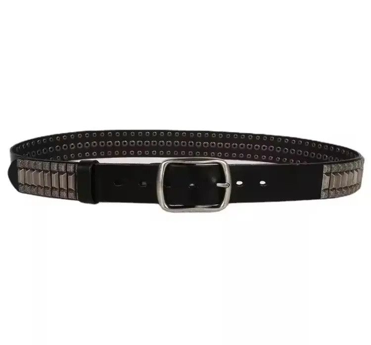 Other 110 cm Cowboy Motorcycle Jeans Heavy Metal Rivet Belts Size ONE SIZE - 3 Thumbnail