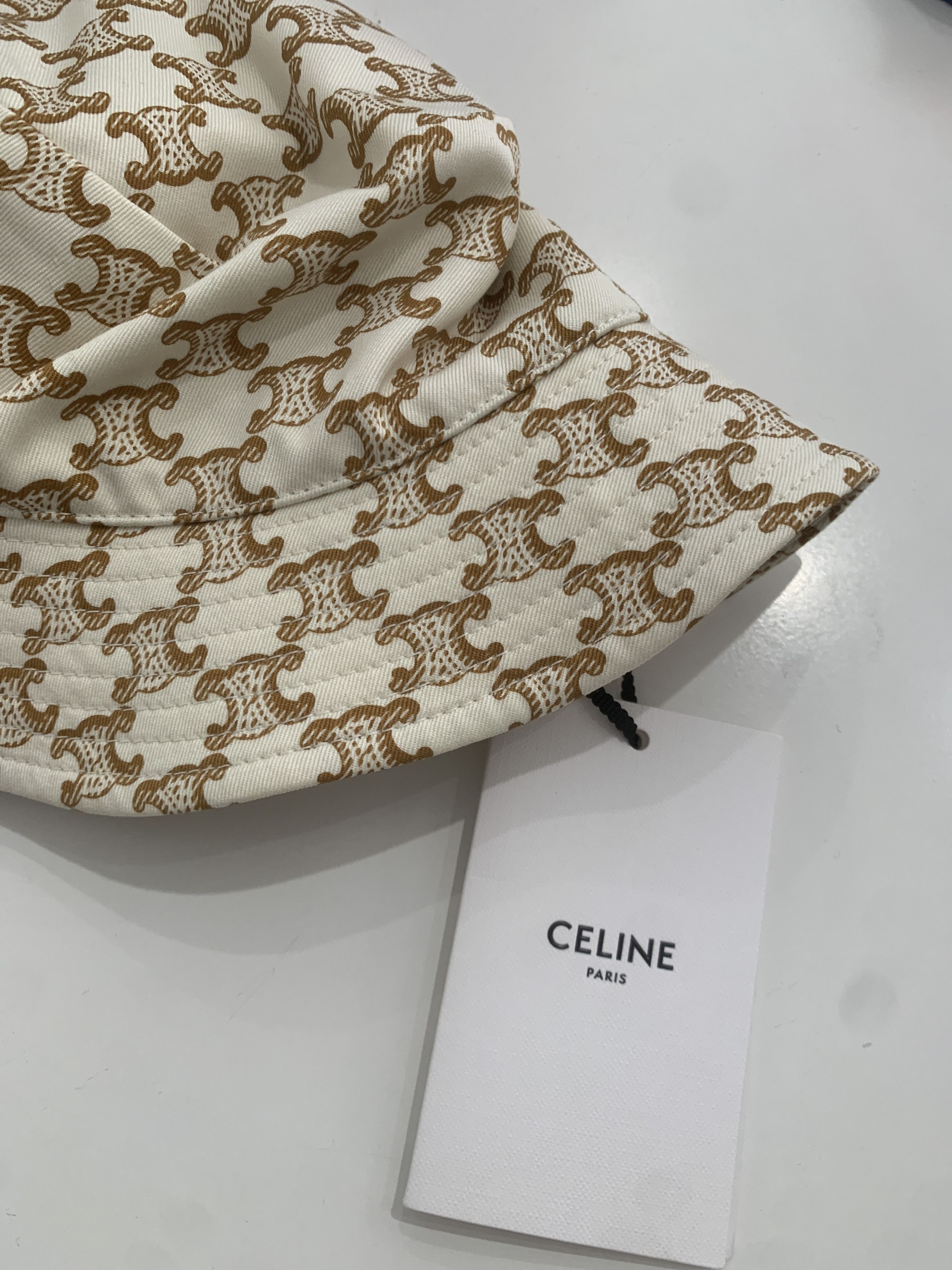 Celine × Hedi Slimane Celine triomphe bucket hat M size super rare Size ONE SIZE - 8 Thumbnail