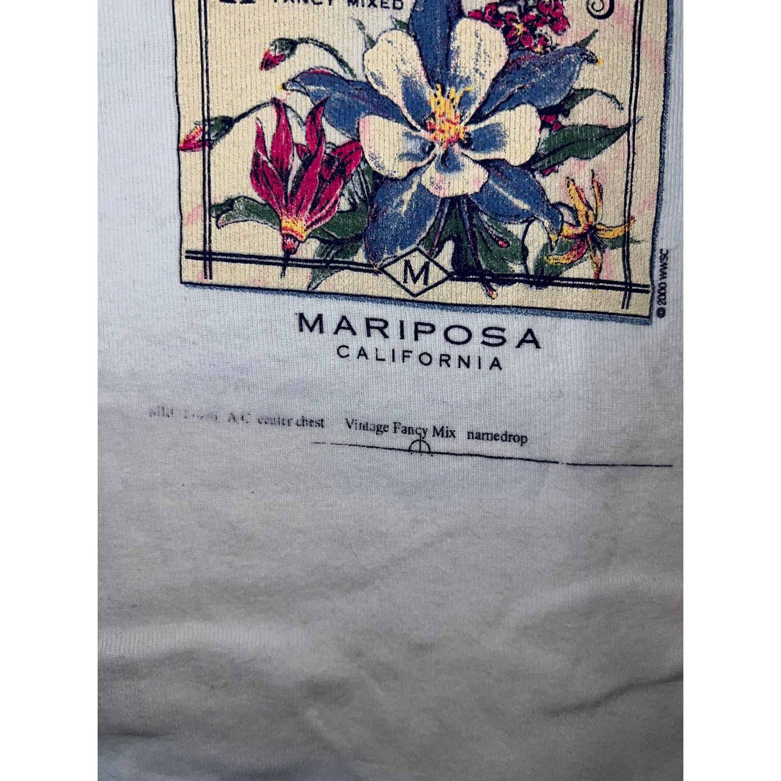 Vintage 2000 Women's Mariposa California Wildflowers Top Shirt Small Size S / US 4 / IT 40 - 4 Thumbnail
